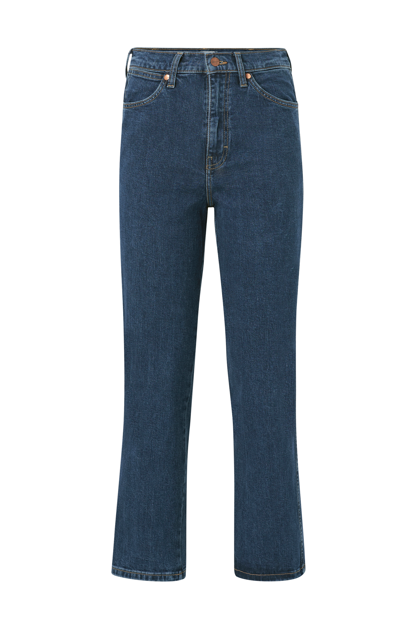 Wrangler - Jeans Wild West High Rise Straight - Blå - W28/L34
