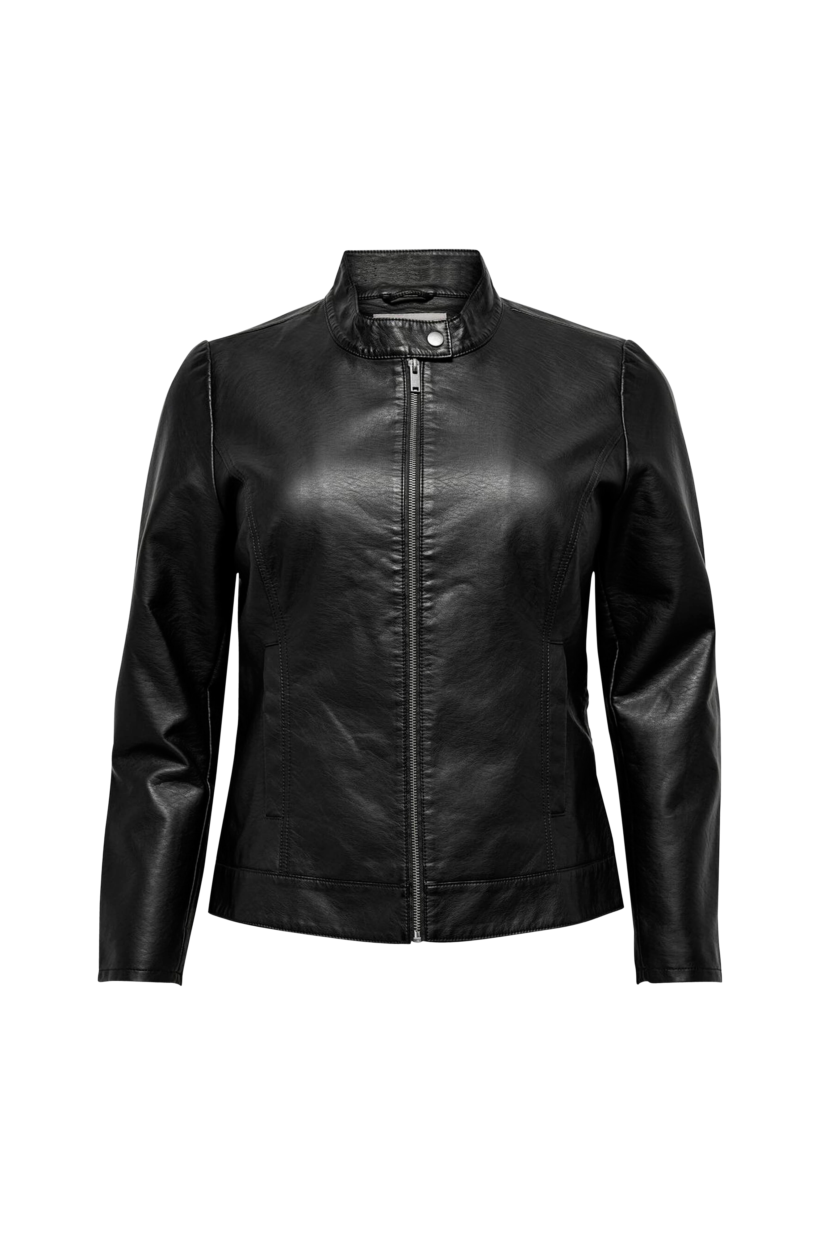 54 Femme Noir ONLY Carmakoma CARROBBER Faux Leather Jacket Noos Blouson en Cuir
