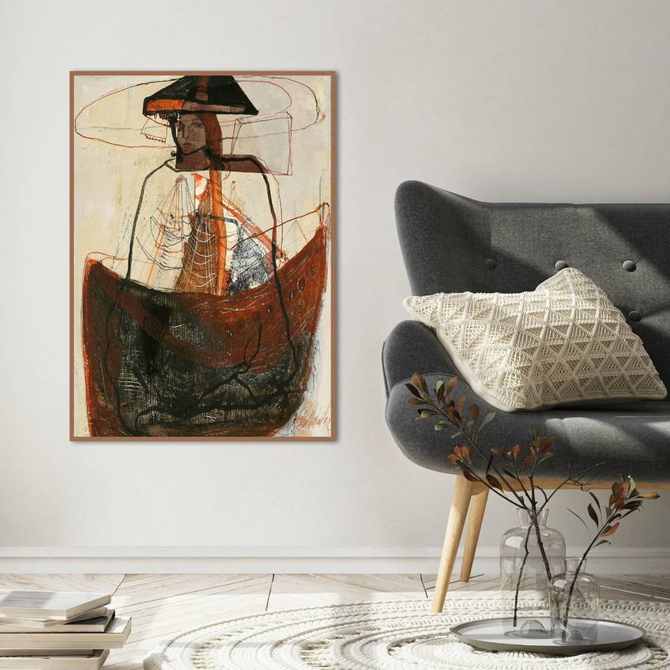 Malerifabrikken Poster Fishing, brun från Malerifabrikken, bild 2