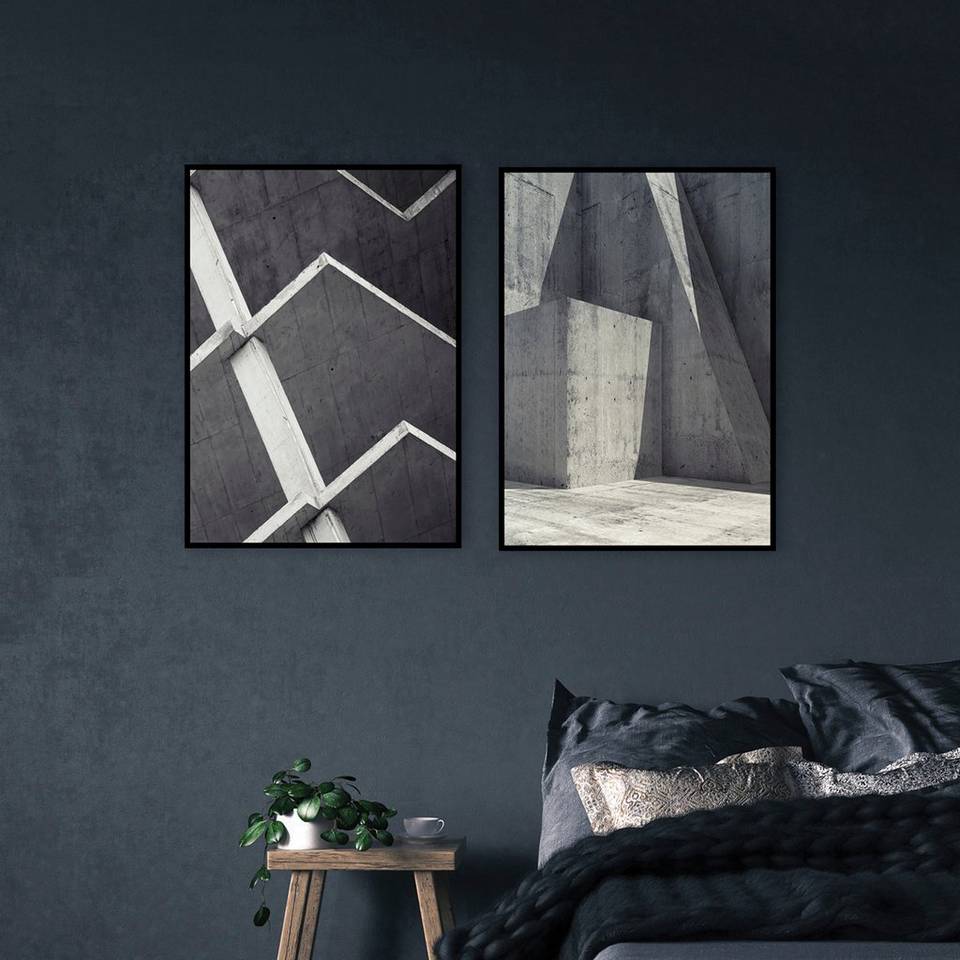 Malerifabrikken Poster Fragments-8, grå från Malerifabrikken, bild 2