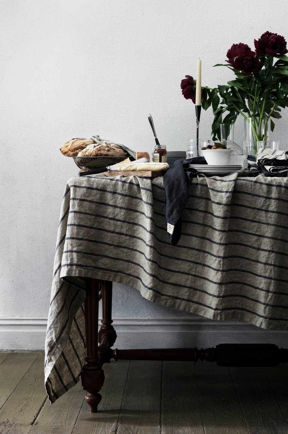 Lovely Linen Stripe Duk, natur från Lovely Linen, bild 2