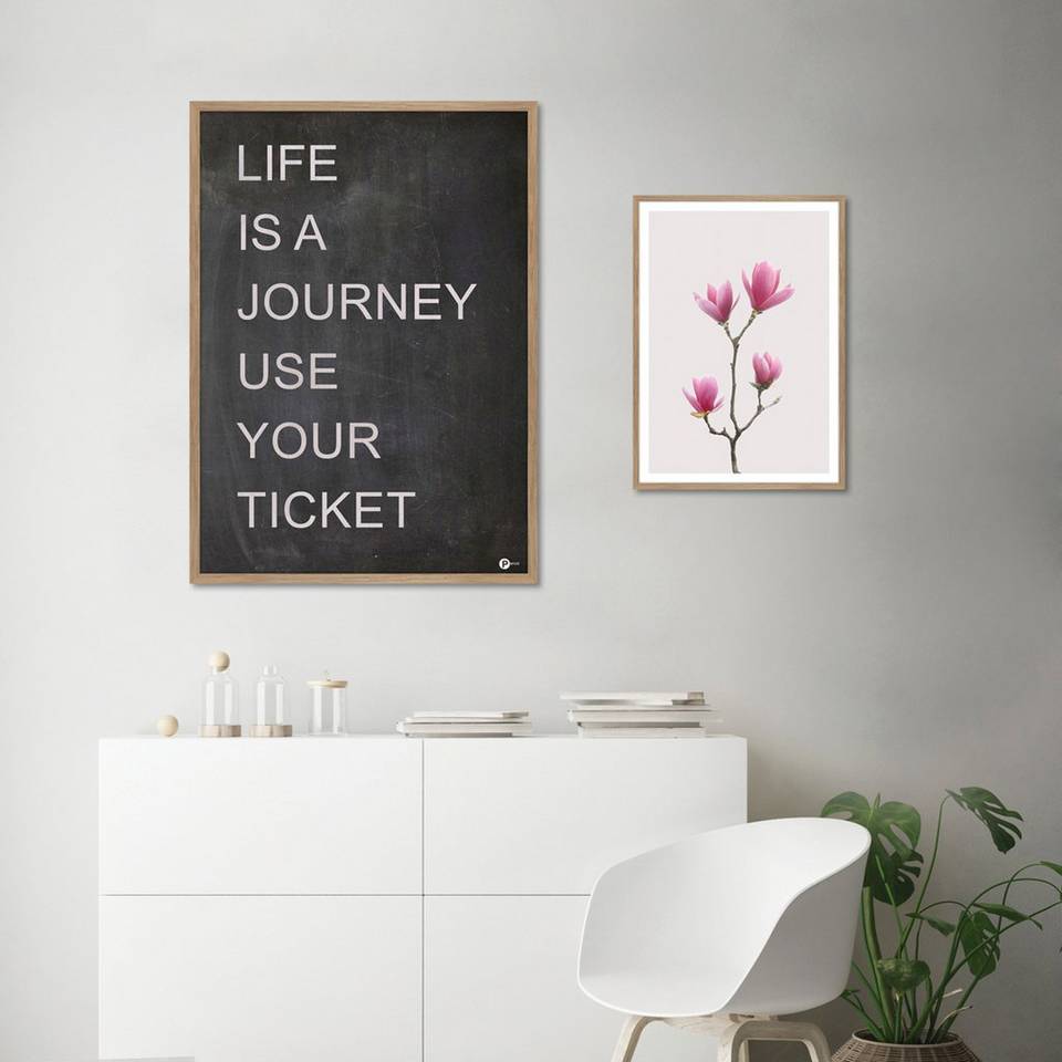 Malerifabrikken Poster Life is a journey, svart från Malerifabrikken, bild 2