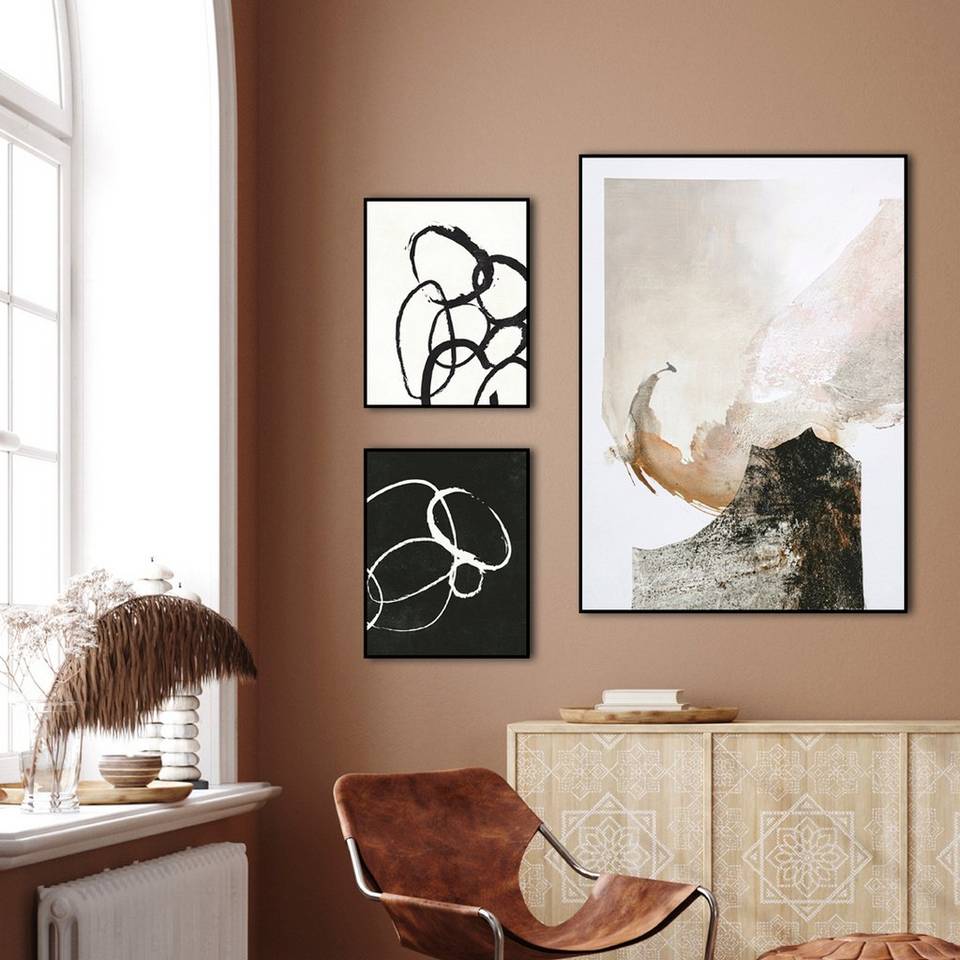 Malerifabrikken Poster Linked 4, svart från Malerifabrikken, bild 2