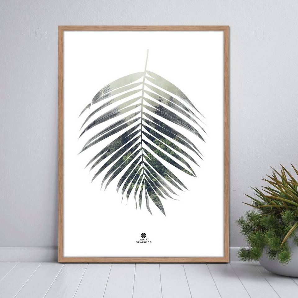 Malerifabrikken Poster Palm leaf, grön från Malerifabrikken, bild 2