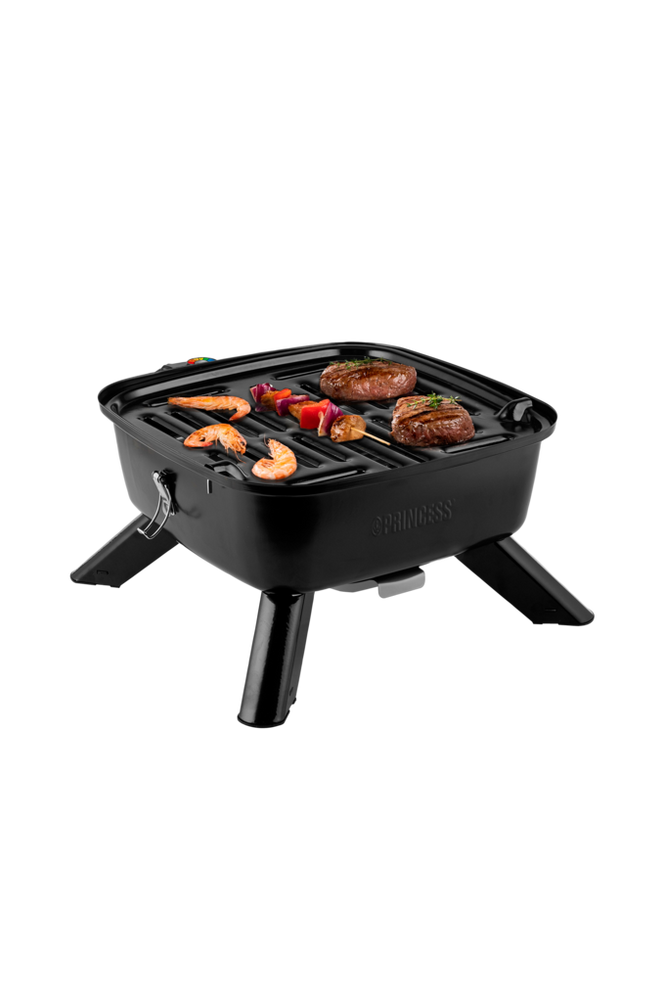Bärbar hybridgrill 2-i-1 elekt