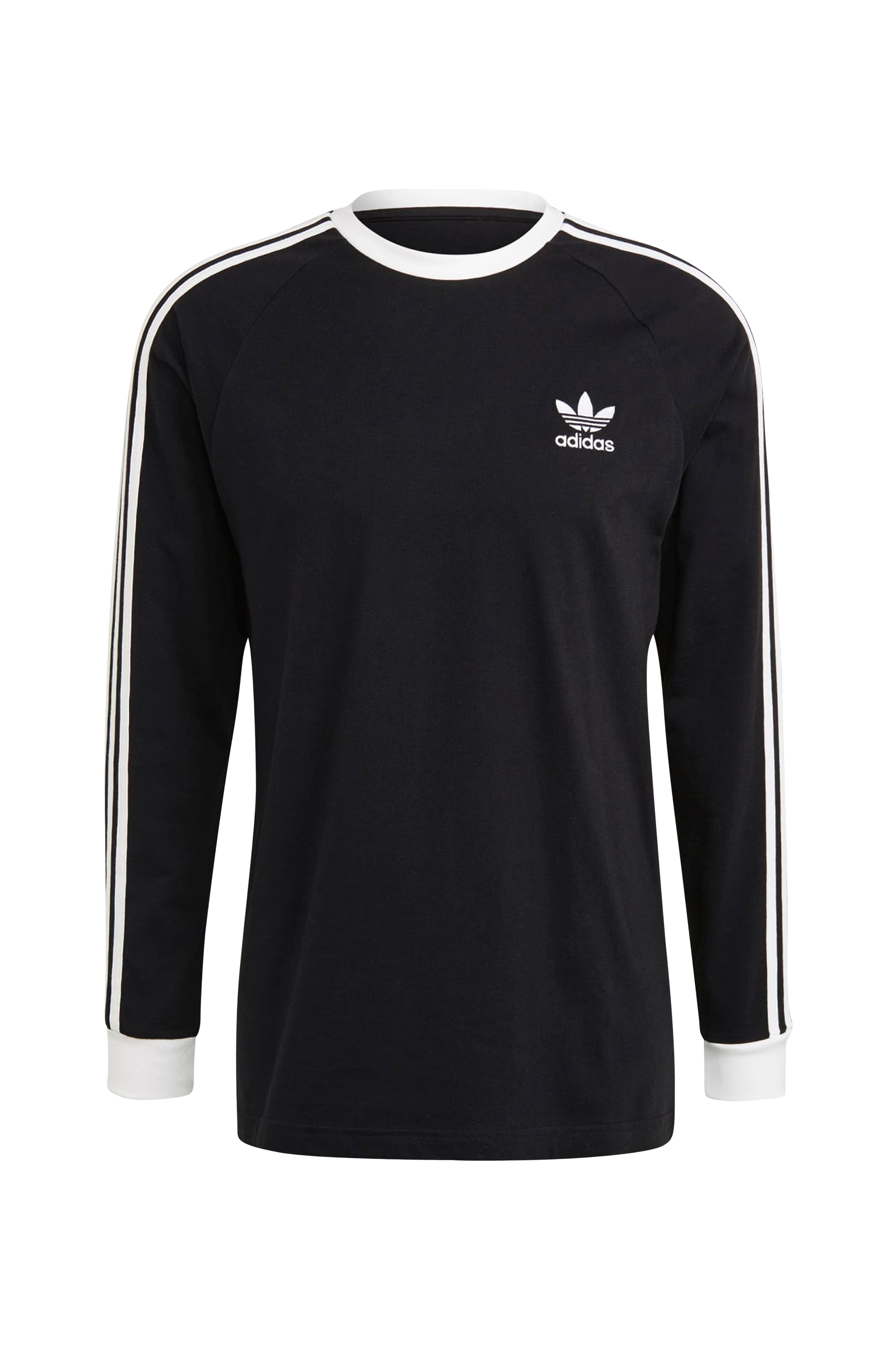 adidas Originals T-shirt Adicolor Classics 3-stripes Long Sleeve - Sort - Langærmede T-shirts Ellos.dk