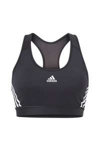 adidas Sport Performance - Sport-bh Believe This 3-stripes Medium Support Rib Bra - Svart - 34/36