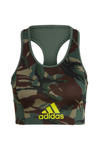 adidas Sport Performance - Sport-bh Aeroready Designed 2 Move Camouflage-print Bra Top - Grön - 30/32