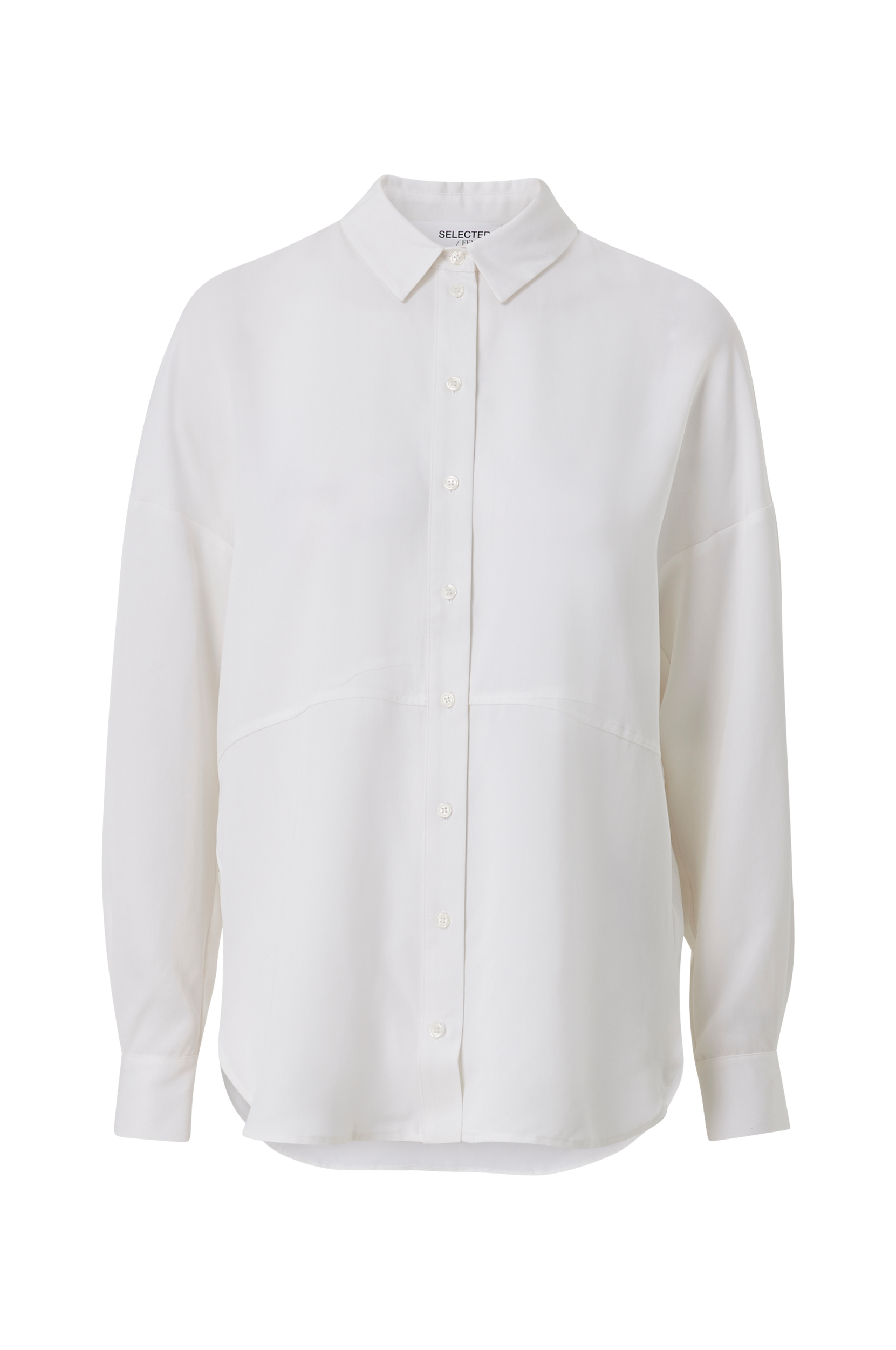 Selected FEMME - Skjorte slfTrixy LS Shirt B Noos - Hvid - 44