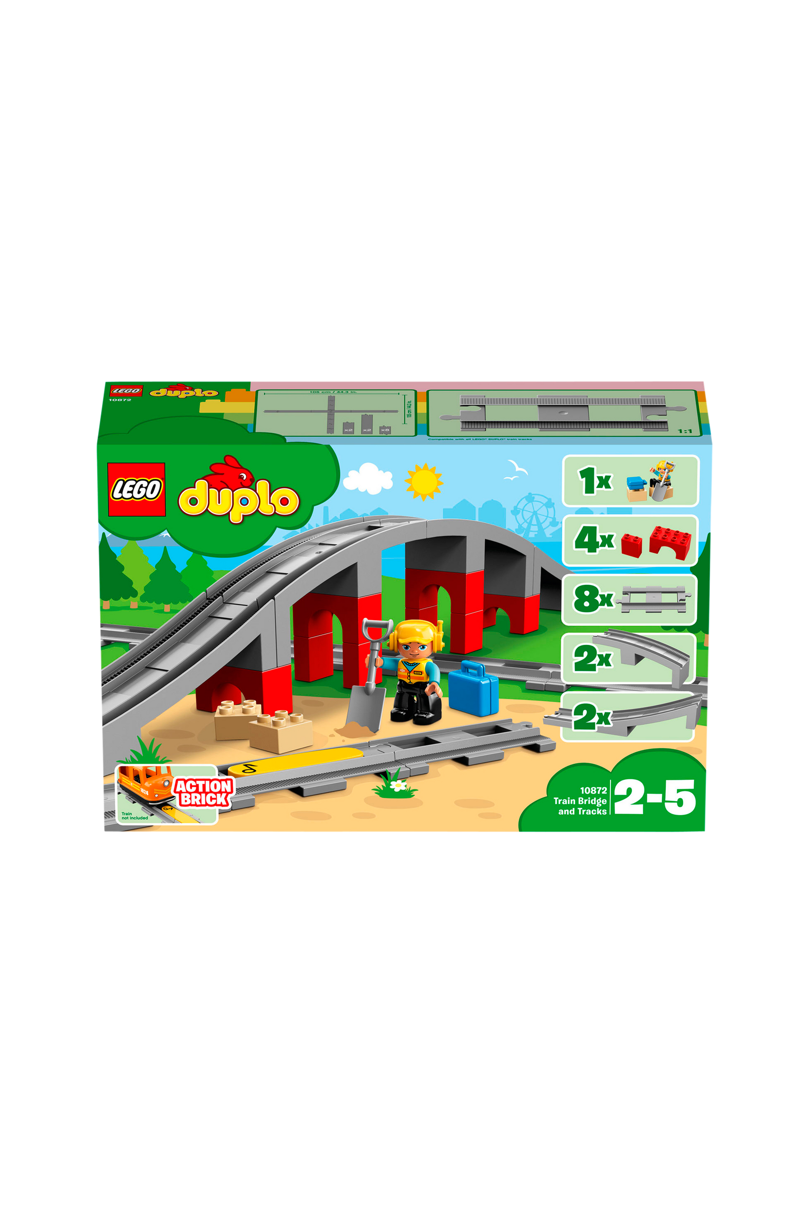 LEGO - Town - Tågbro och spår