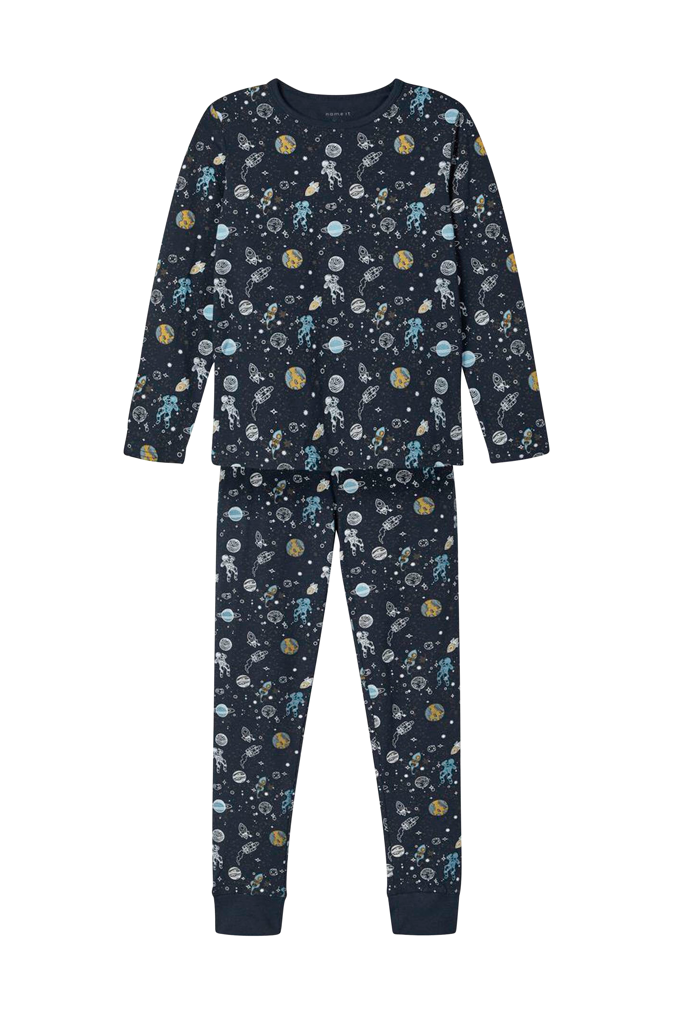 NAME IT Jungen Nkmnightset Dark Sapphire Space Noos Pyjamaset 2er Pack
