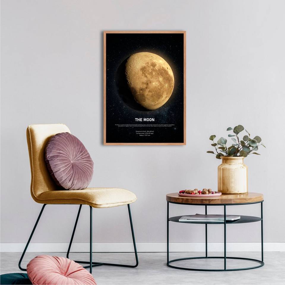 Malerifabrikken Tavla The moon, svart från Malerifabrikken, bild 2