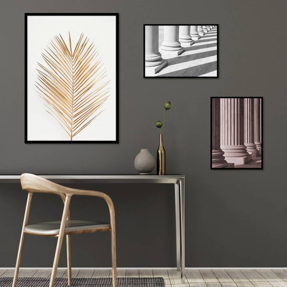 Malerifabrikken Poster Palm leaf gold, guld från Malerifabrikken, bild 2