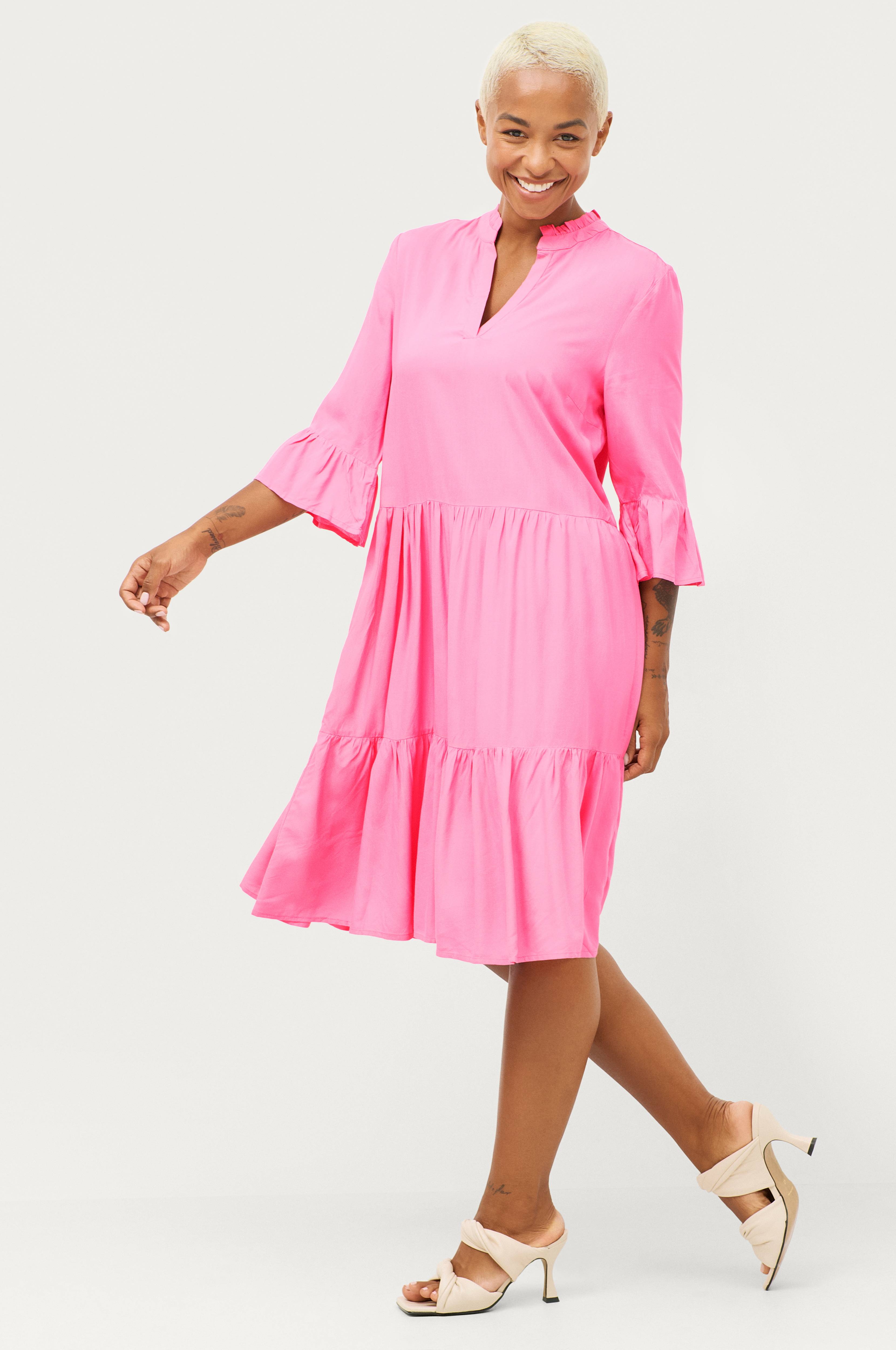 EdaSZ Tropez Rosa Korte - Saint Kjole kjoler Solid - Dress