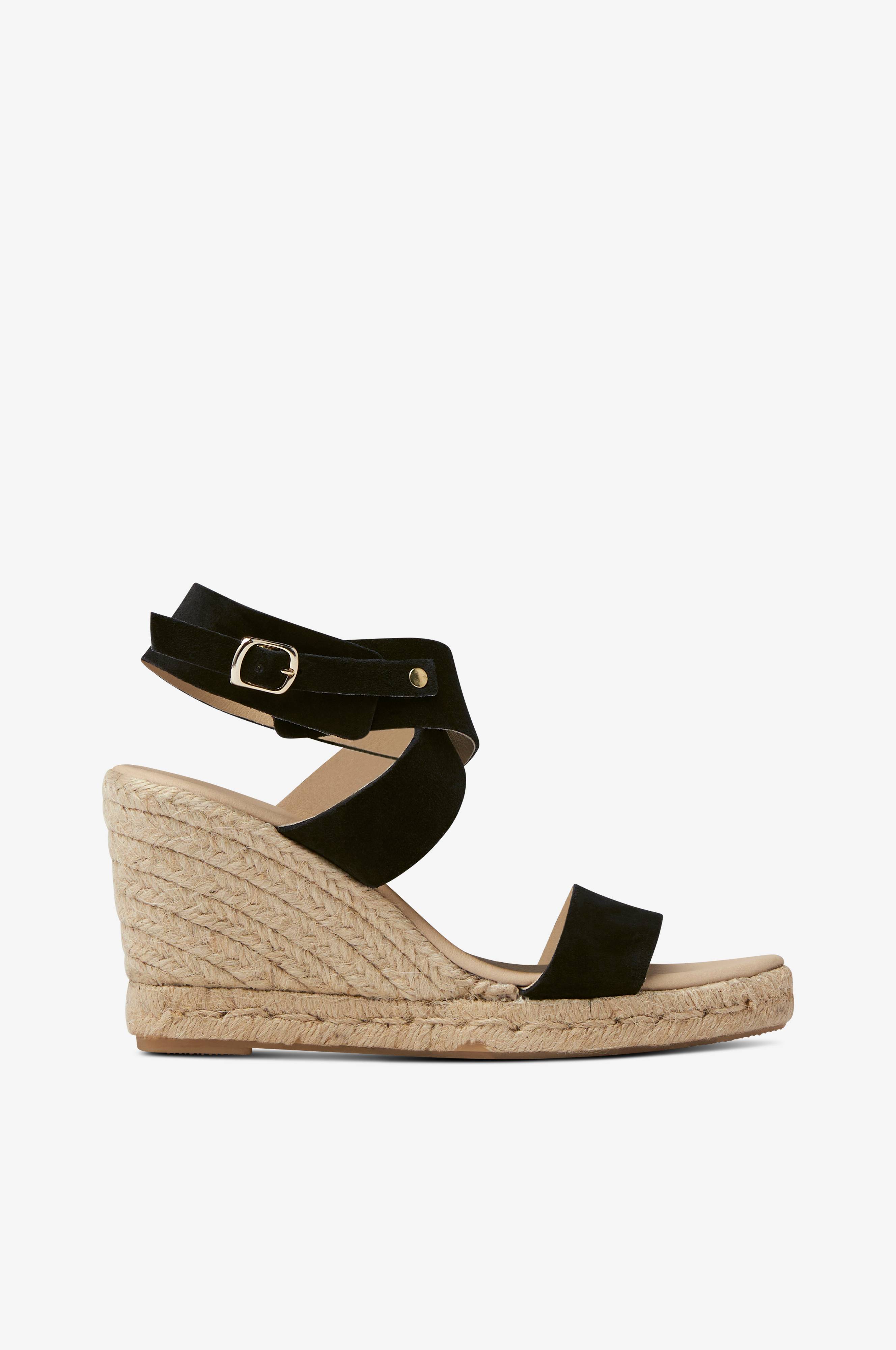 komponist kapre Måske Ilse Jacobsen Sandal High Heel Espadrilles - Sort - Sandaler med hæl |  Ellos.dk