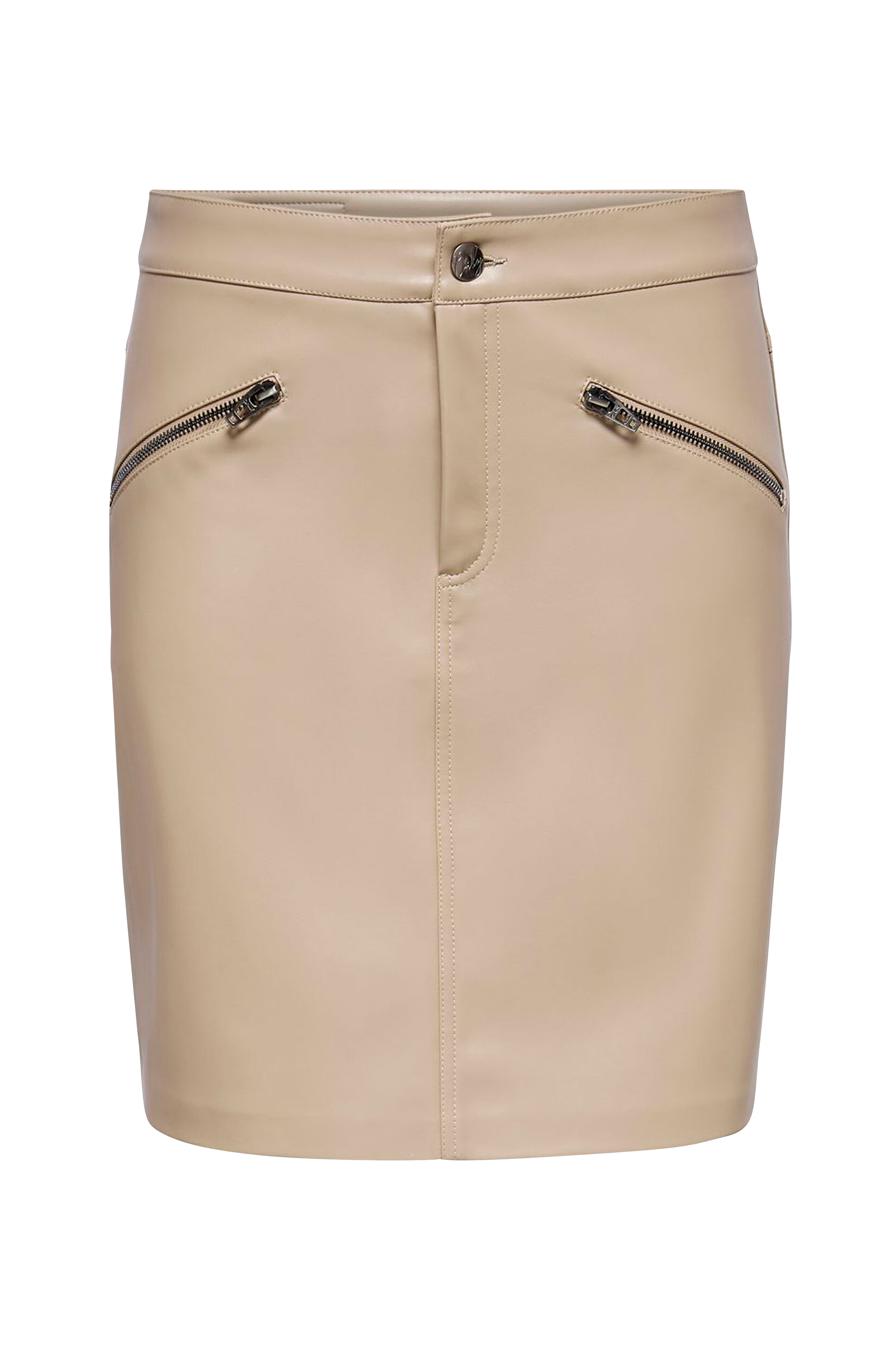 Only onlHeide Leather Skirt - - Korte | Ellos.dk