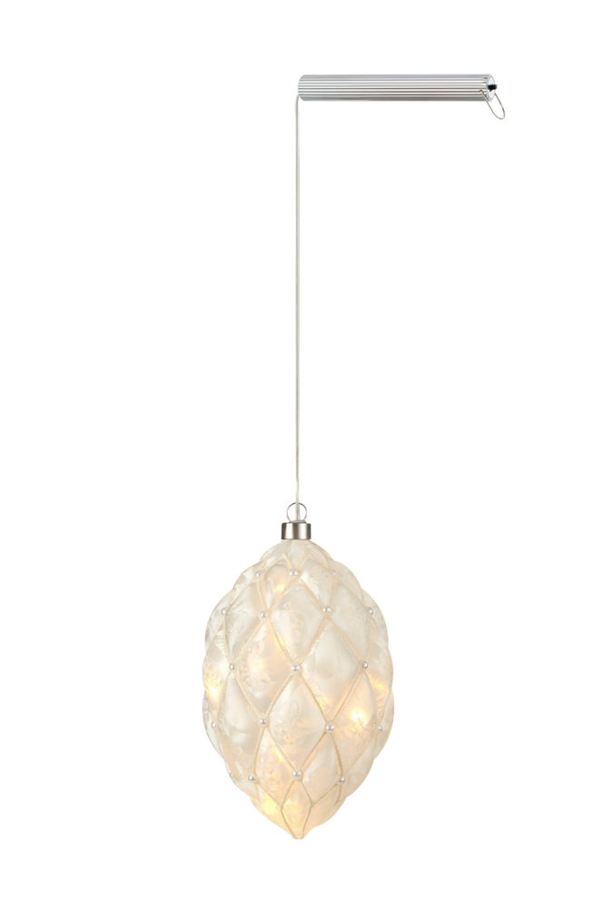PEARL glass dekor 12 cm