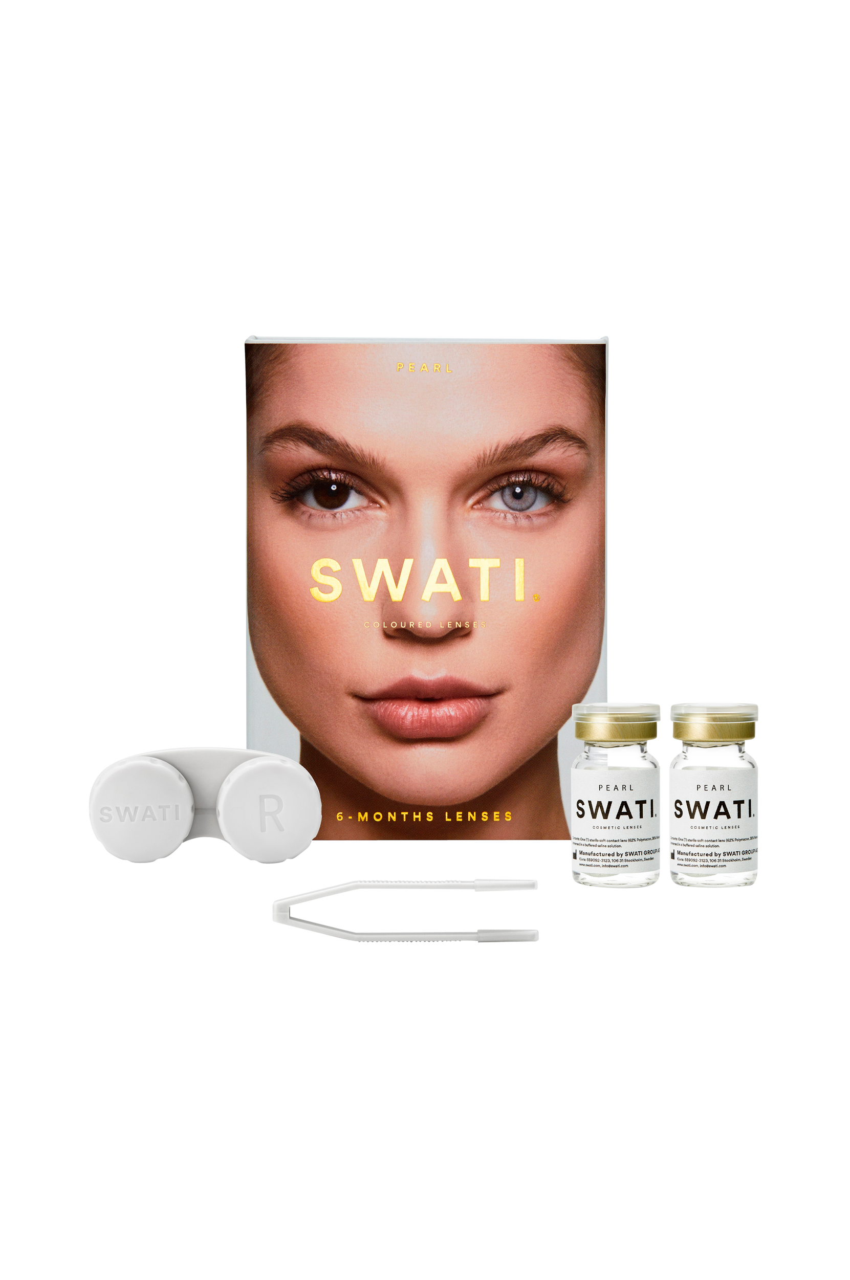 SWATI Cosmetics - Pearl 6-månaders kosmetiska linser