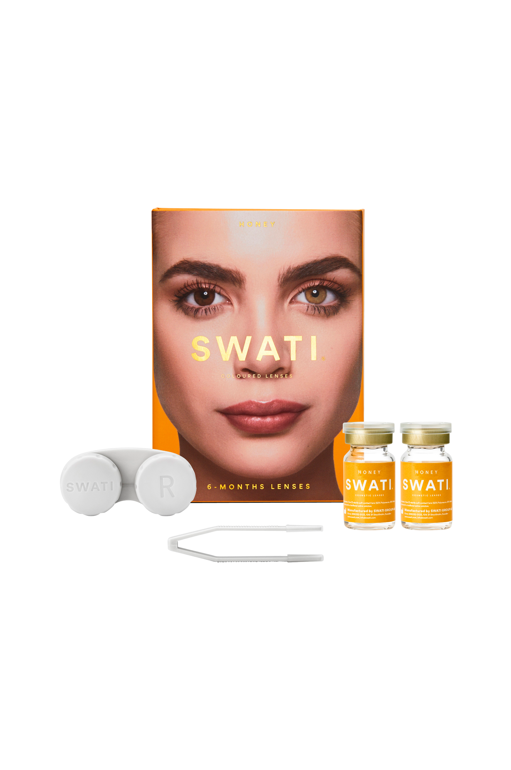 SWATI Cosmetics - Honey 6-månaders kosmetiska linser