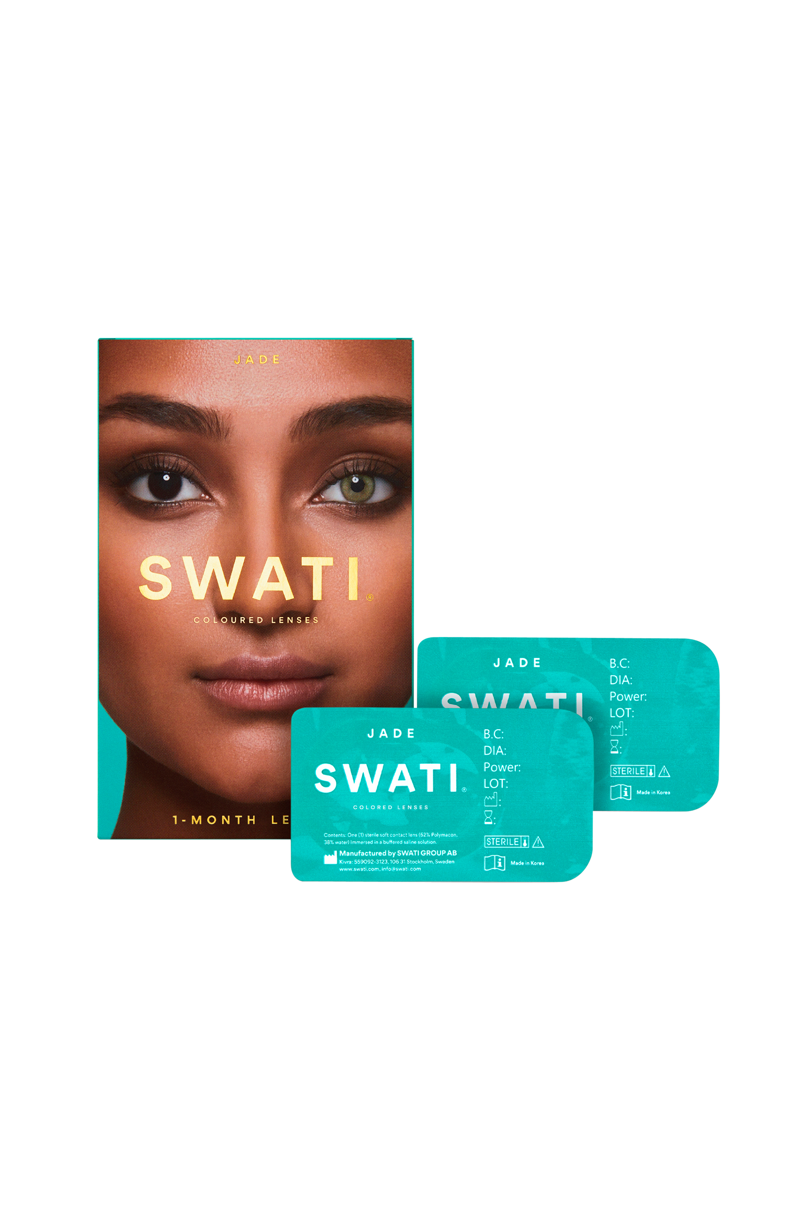 SWATI Cosmetics - Jade kosmetiska 1-månadslinser