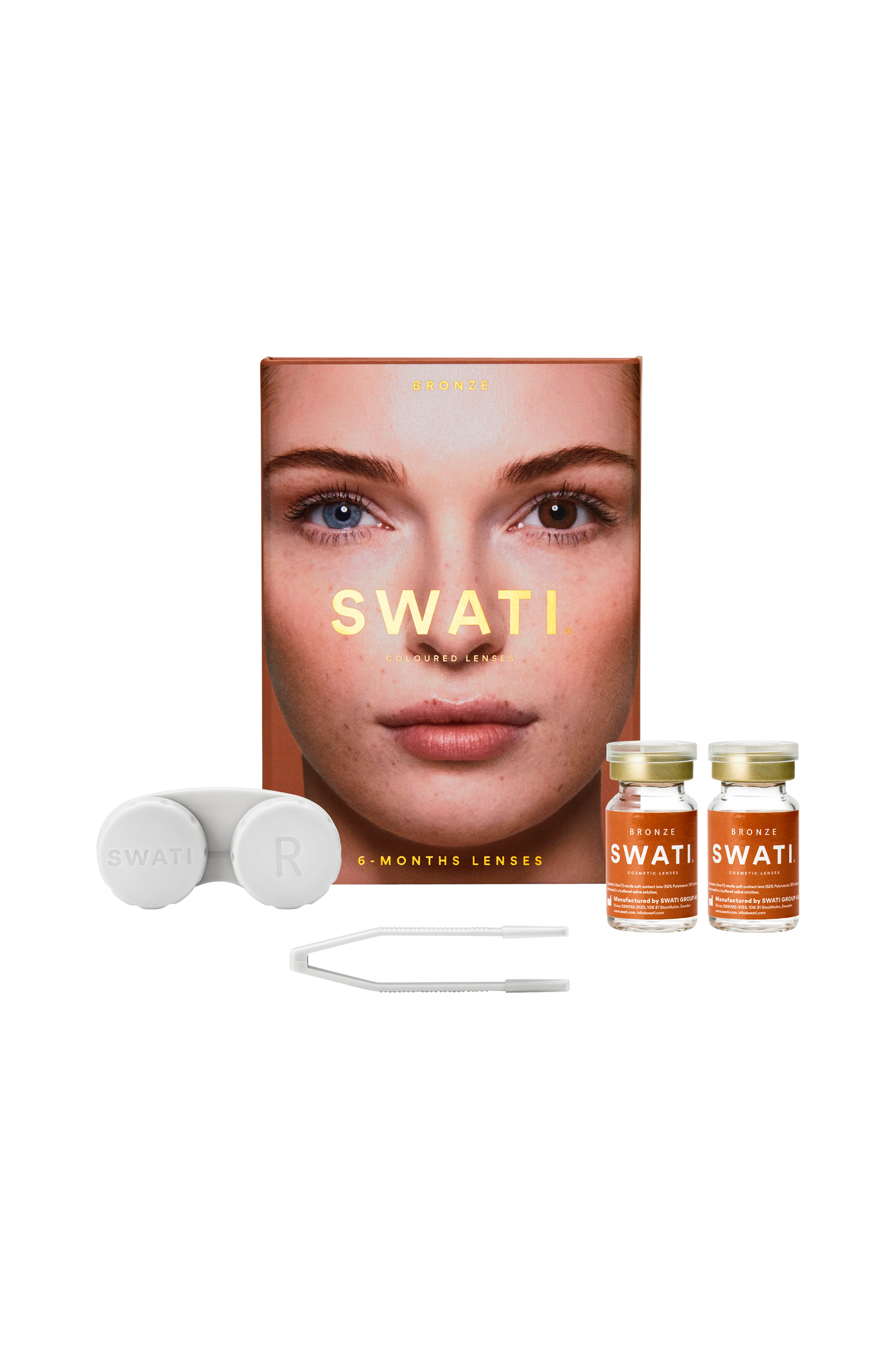 SWATI Cosmetics - Bronze 6-månaders kosmetiska linser