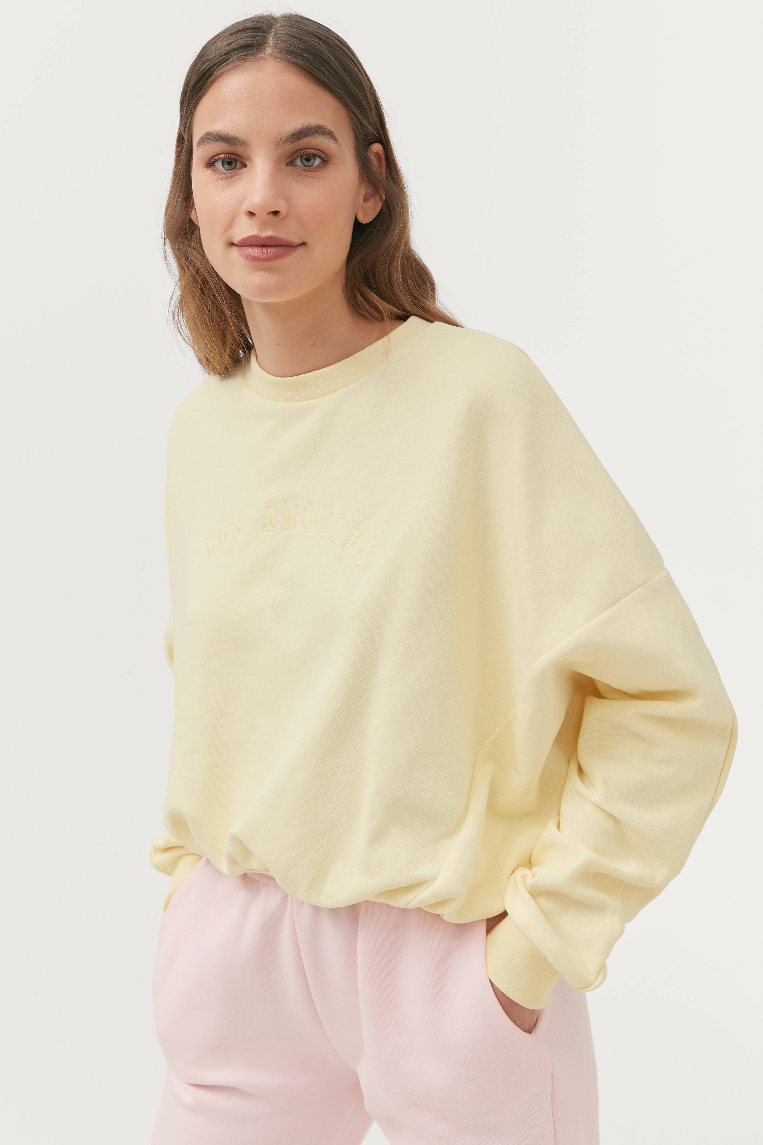 Tricot Sweatshirt Eve Sweater - Gul - Sweatshirts | Ellos.dk