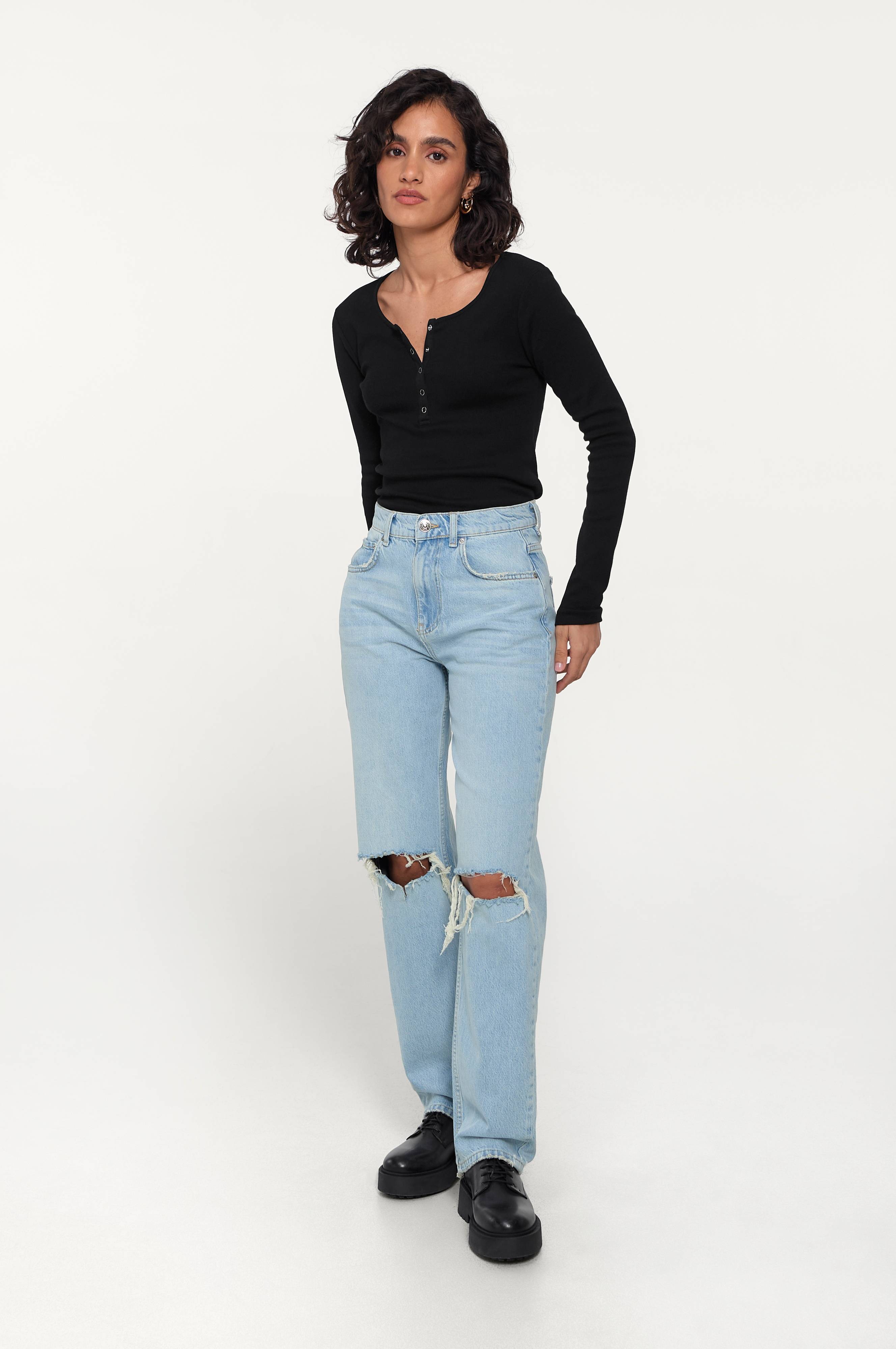 gina 90s high waist jeans blue