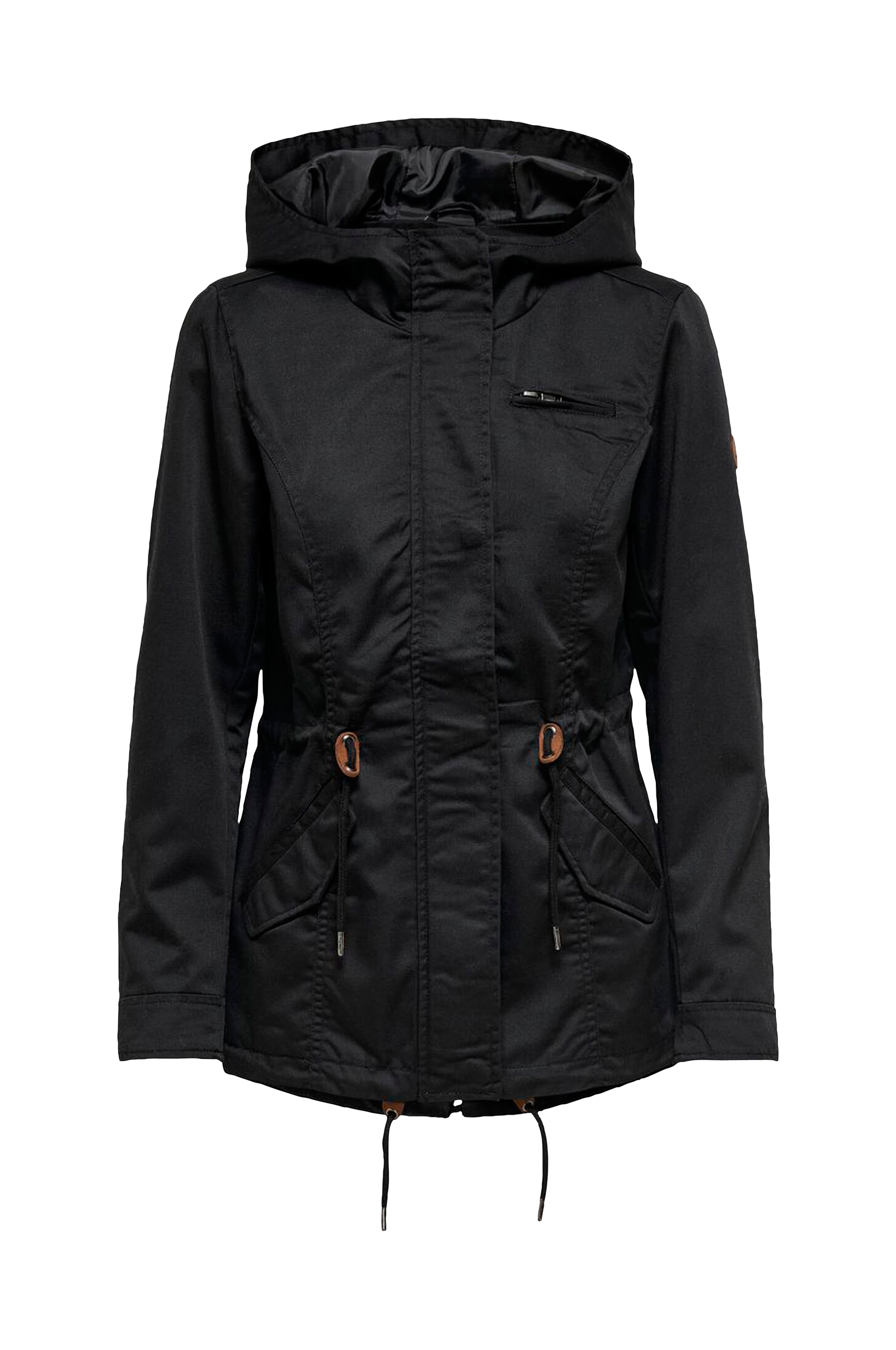 Only Jakke onlLorca Canvas Parka CC Otw - Sort - Forårsjakker |