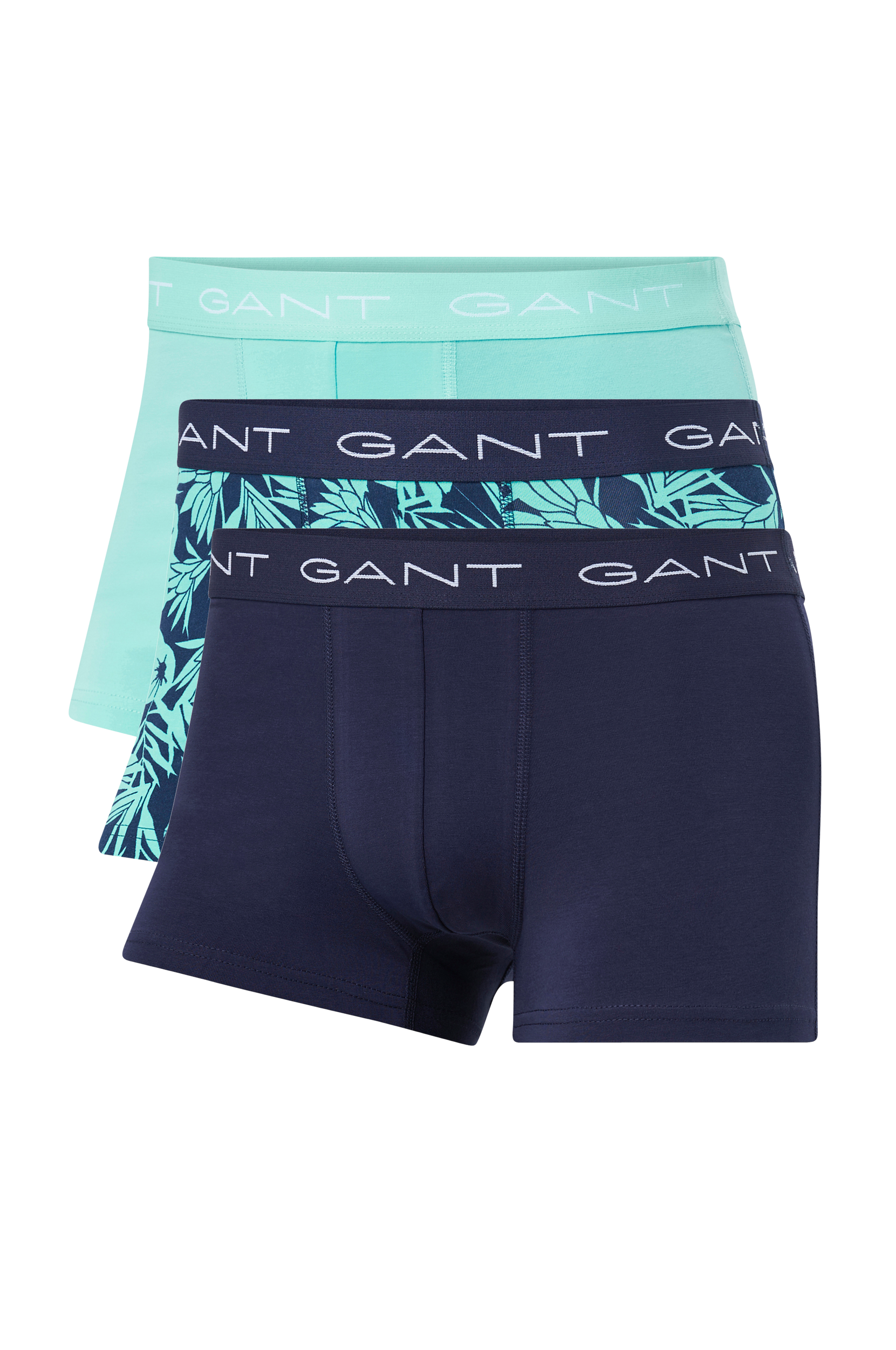 Gant - Underbukser Tidal Bloom Trunk 3-pak - Blå - S