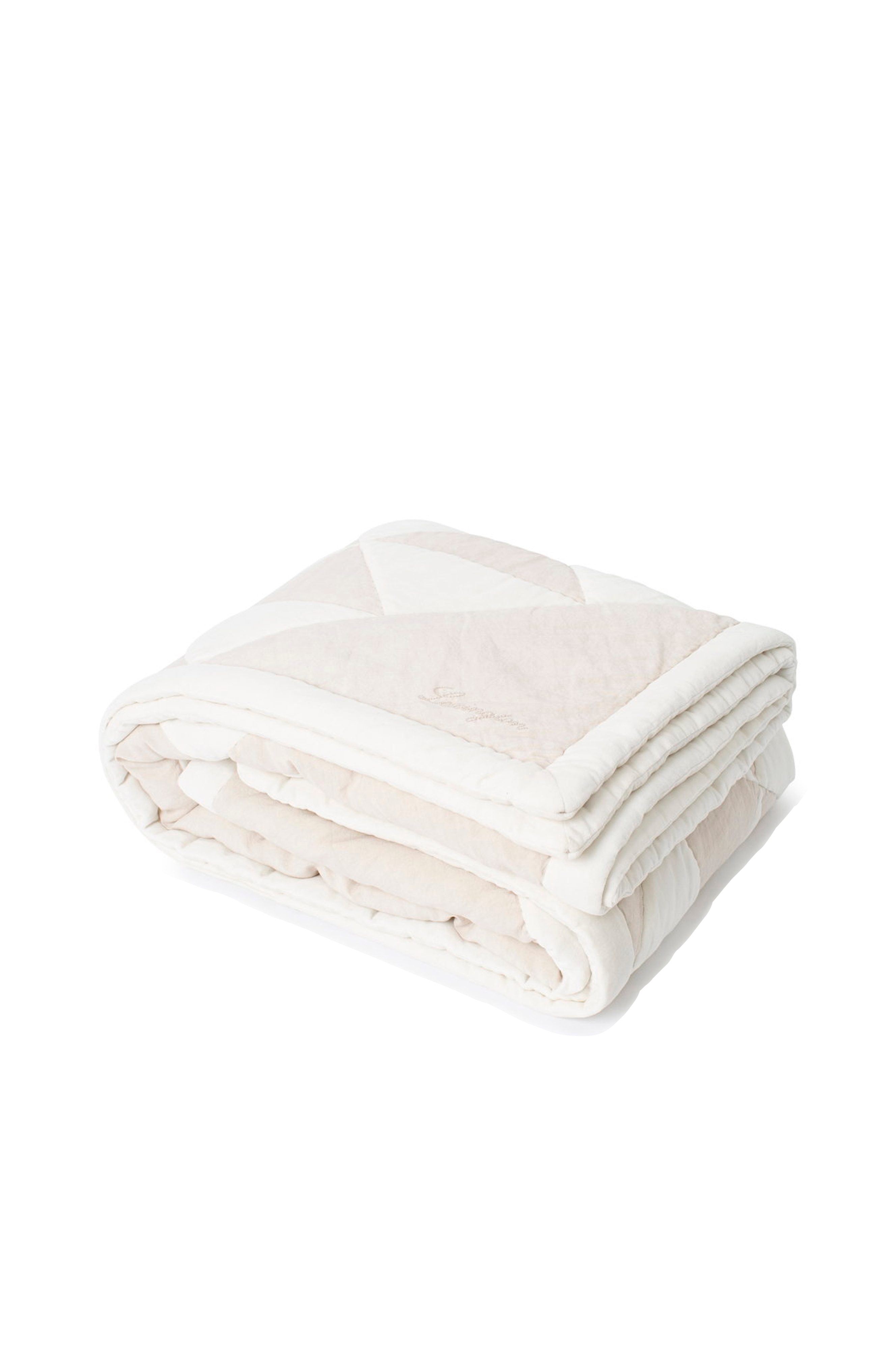 Lexington Sengetæppe Patch Quilted Cotton Velvet/Linen Viscosw