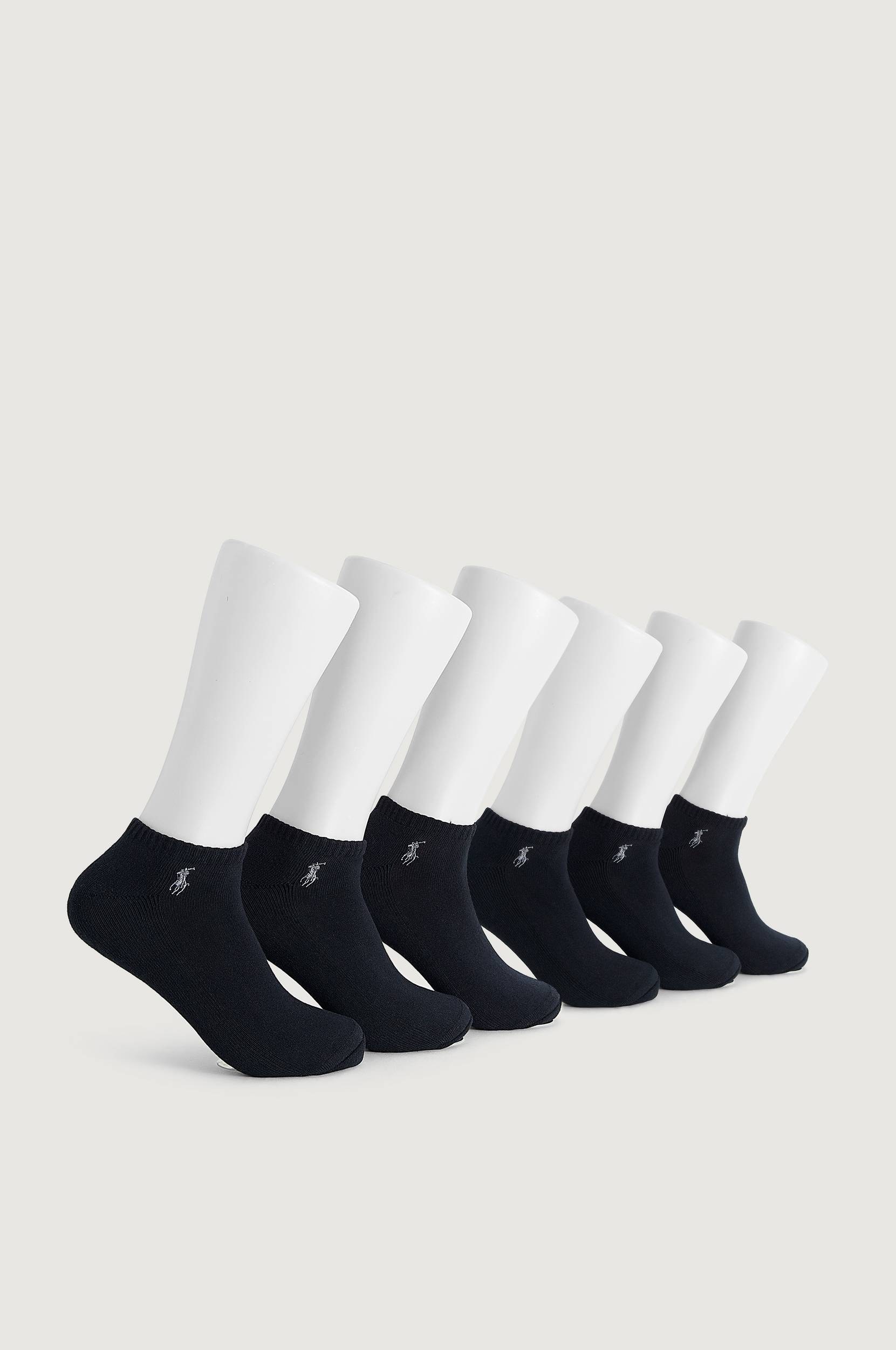 Polo Ralph Lauren - 6-pak Strømper Low Cut Sock - Sort - 40/45