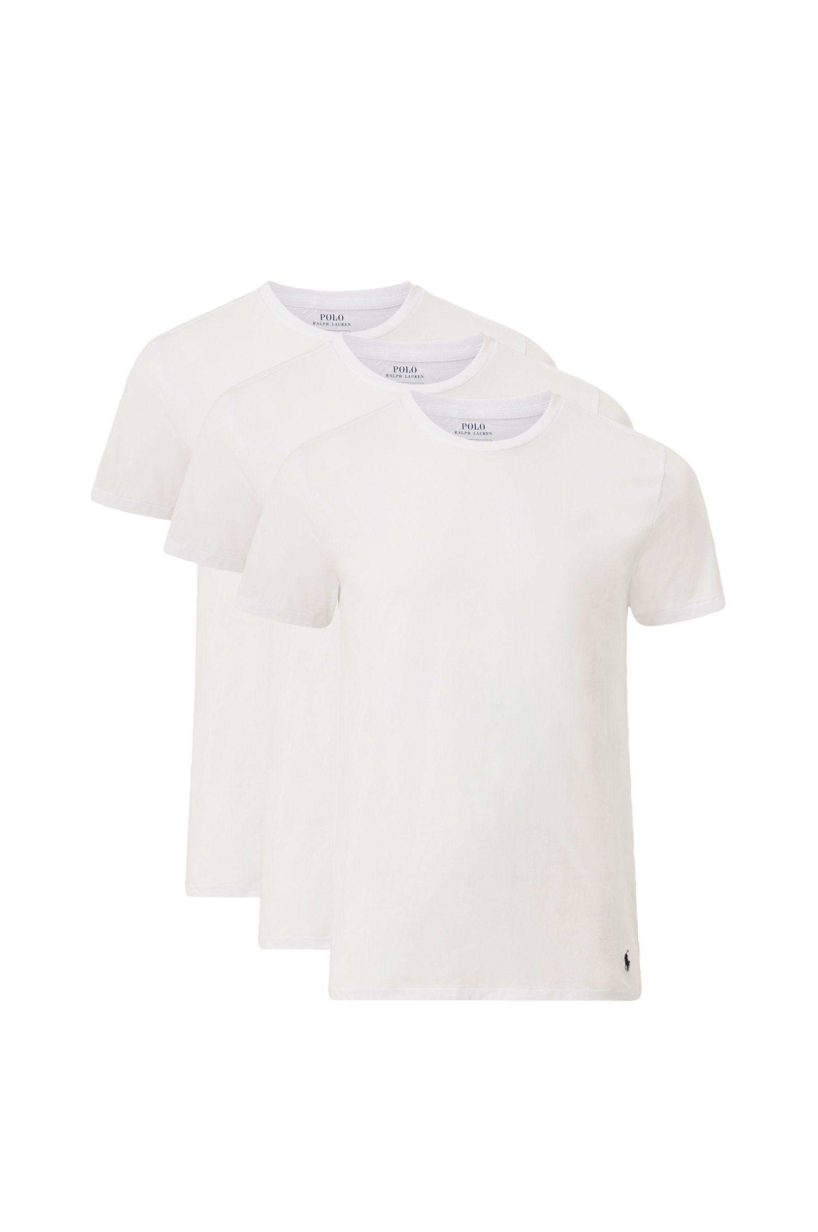 Polo Ralph Lauren - 3-pak T-Shirts SS Crew Neck T-shirt - Hvid - M