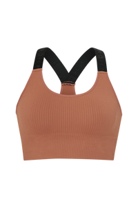 Röhnisch - Sport-bh Seamless Rib Sportsbra - Brun - 36