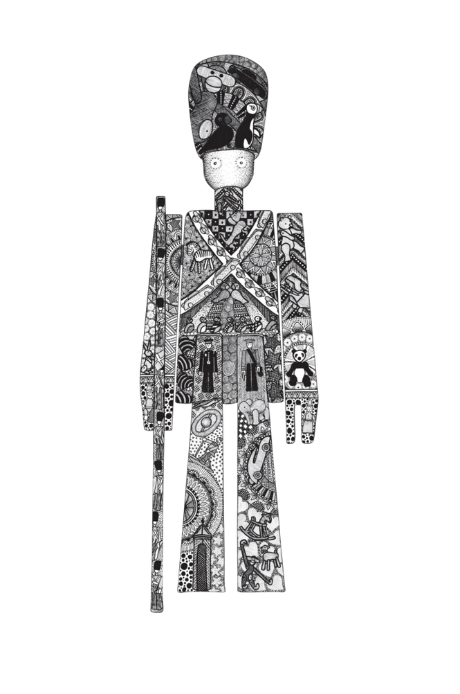 Teckand Menig, poster 50x70 cm
