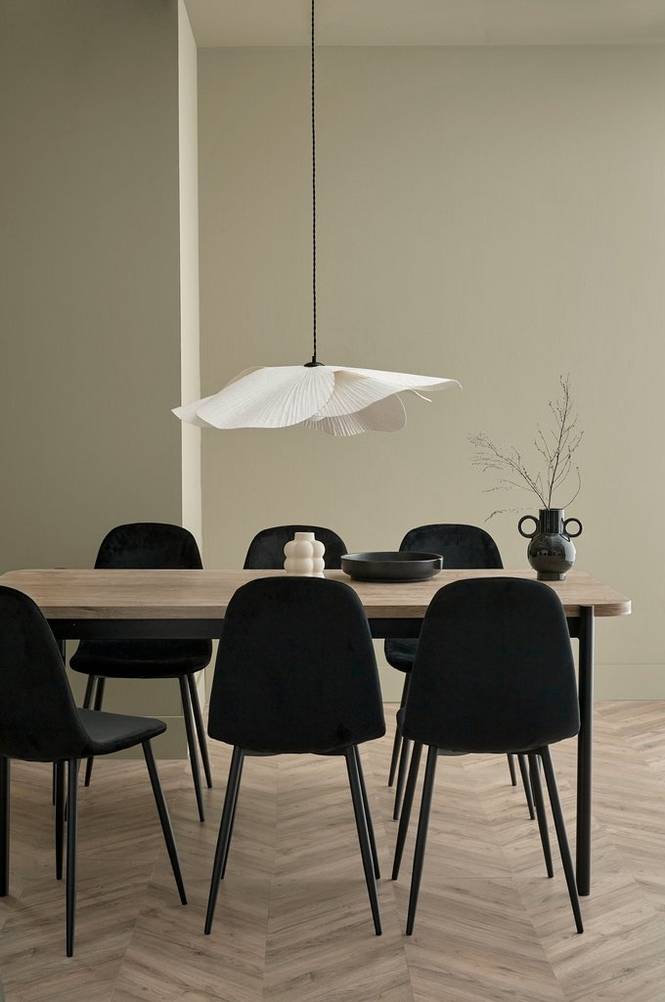 Matgrupp Gilda med bord 180x90 cm + 6 stolar