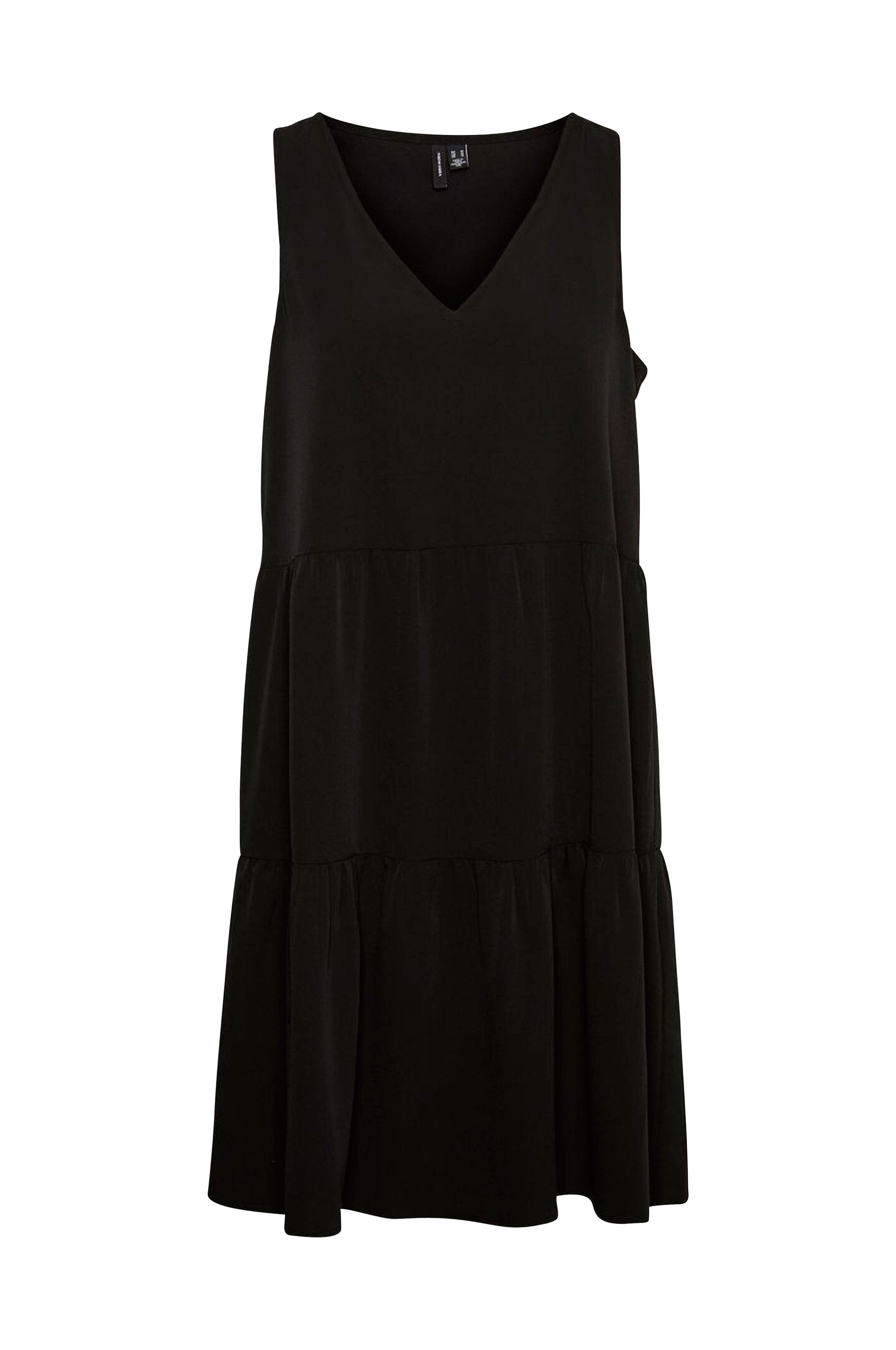 Vero Moda Kjole SL Peplum Dress - Sort - Korte kjoler | Ellos.dk
