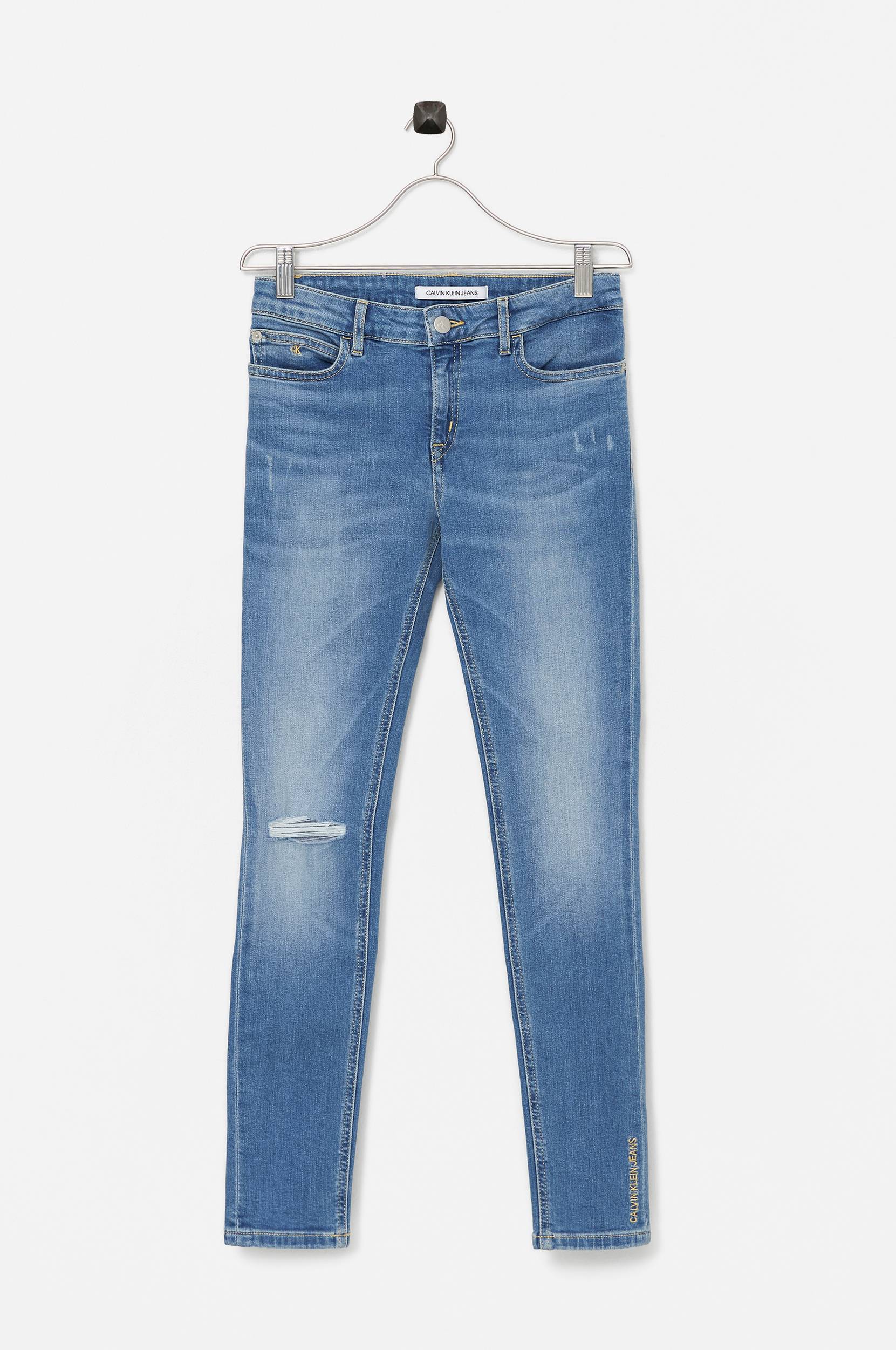 Calvin Klein - Jeans Skinny MR Illumi Des Bl Str - Blå - 170