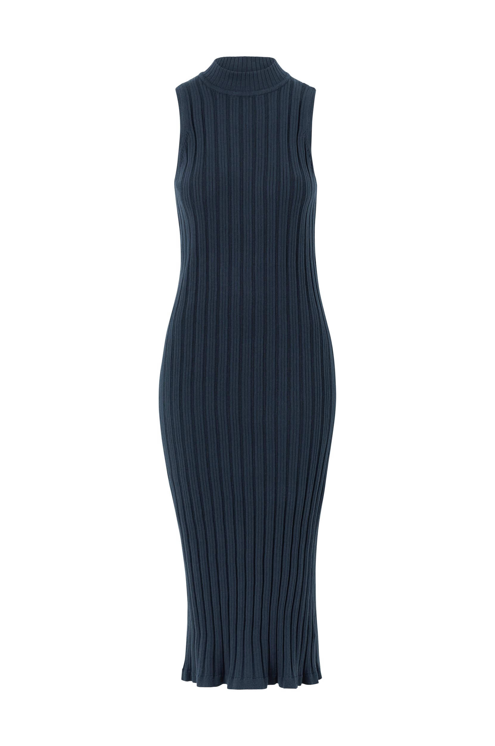 Object - Kjole objAmira S/L Knit Dress 114 - Blå - 40/42