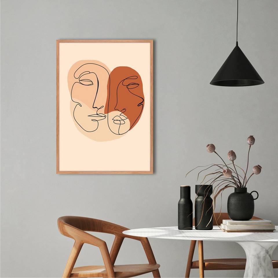Malerifabrikken Poster Abstract Lines 2, beige från Malerifabrikken, bild 2