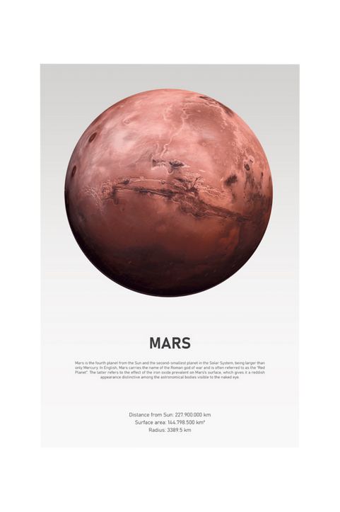 Poster Mars Light