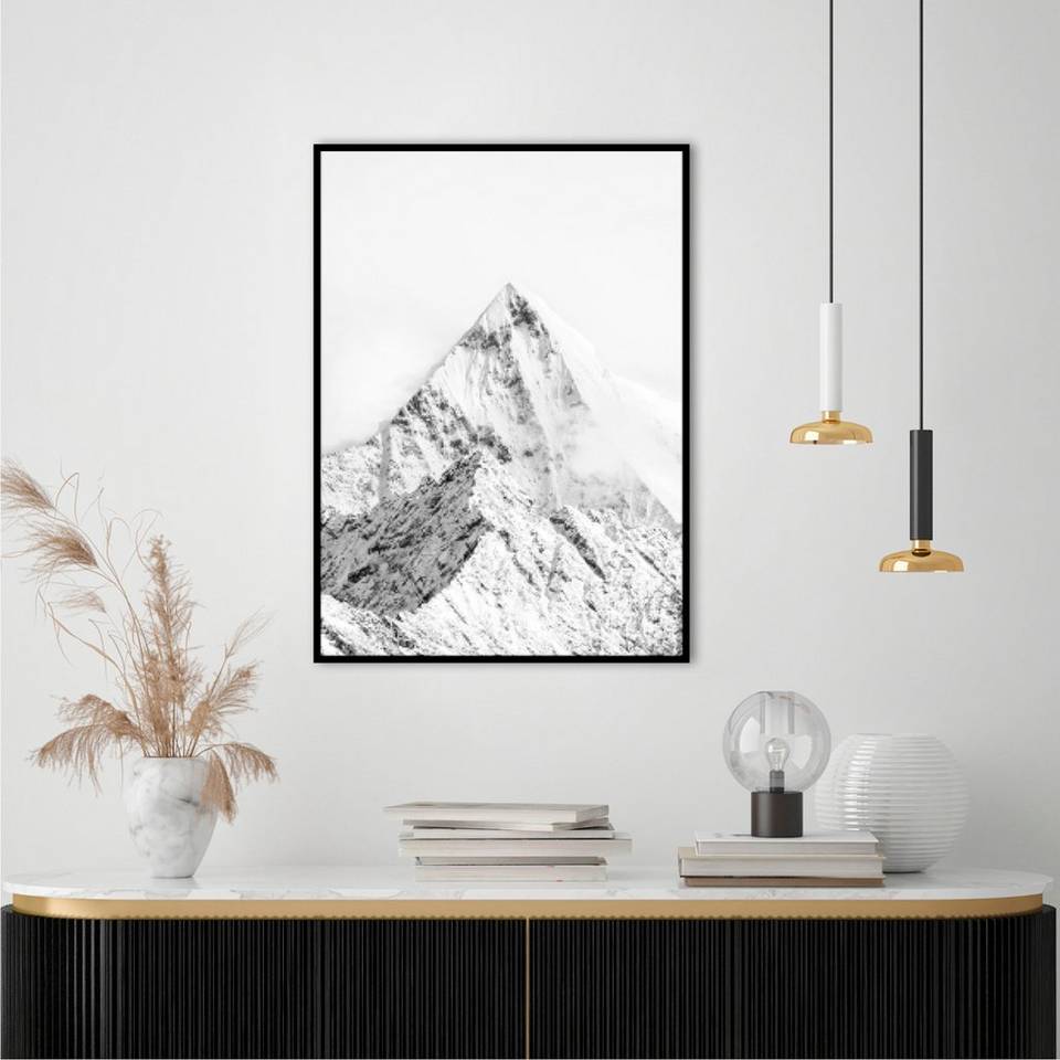 Malerifabrikken Poster Mountain top white, vit från Malerifabrikken, bild 2