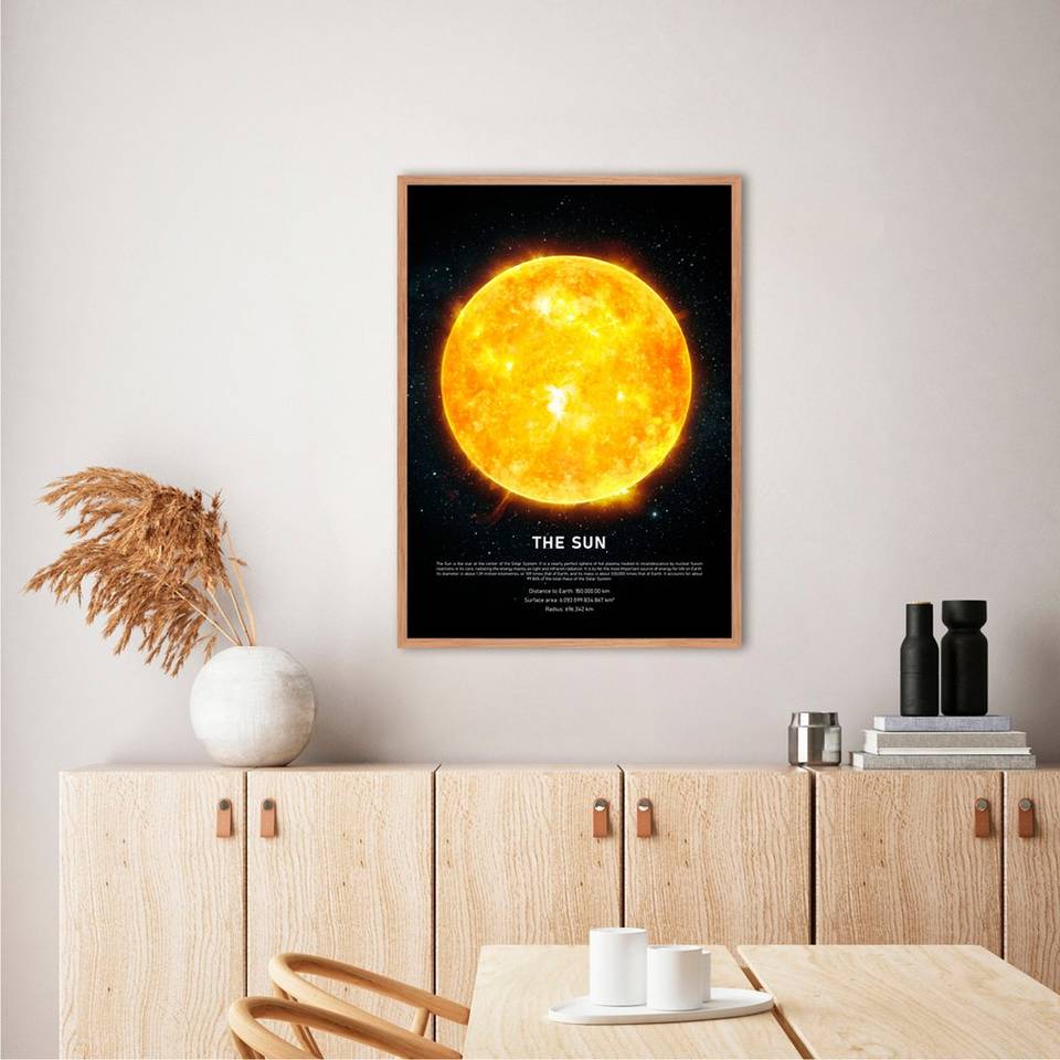 Malerifabrikken Poster The Sun, svart från Malerifabrikken, bild 2