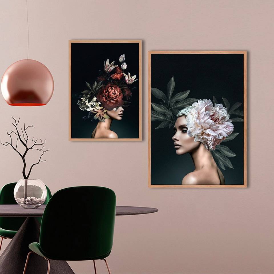 Malerifabrikken Poster Floral Diva 2, svart från Malerifabrikken, bild 2