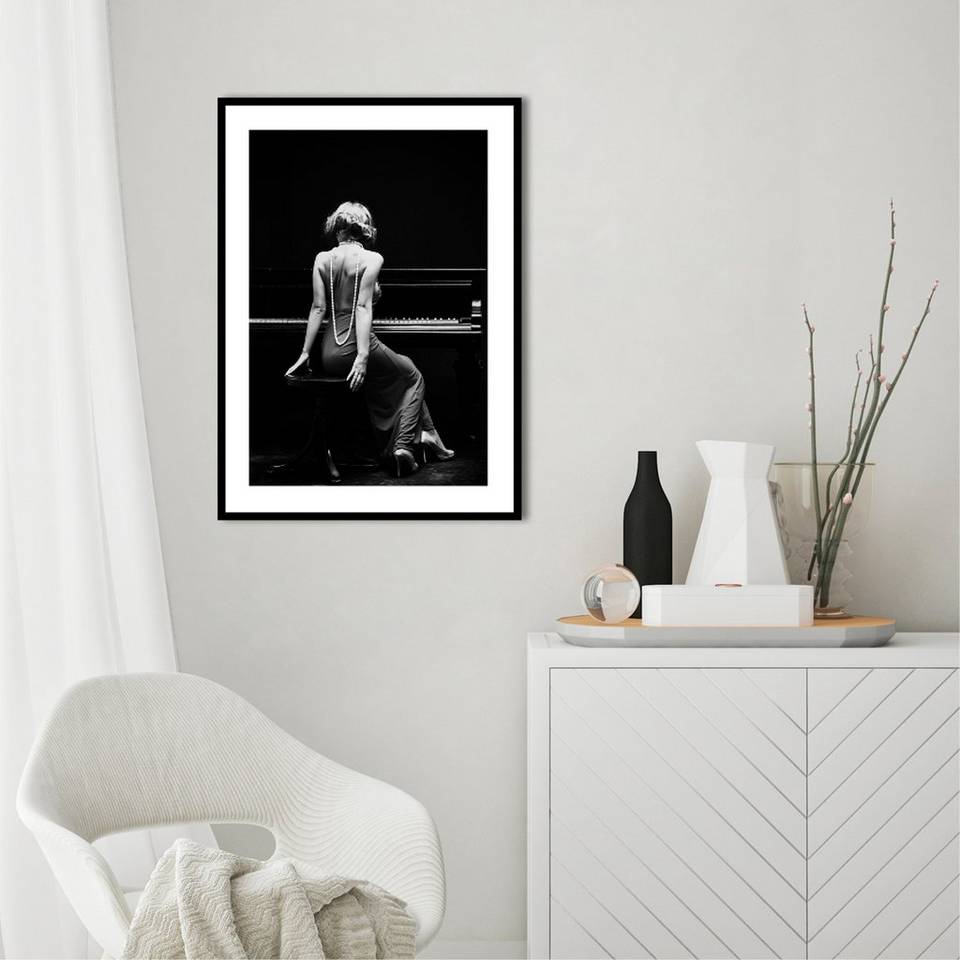 Malerifabrikken Poster Piano Lady, svart från Malerifabrikken, bild 2