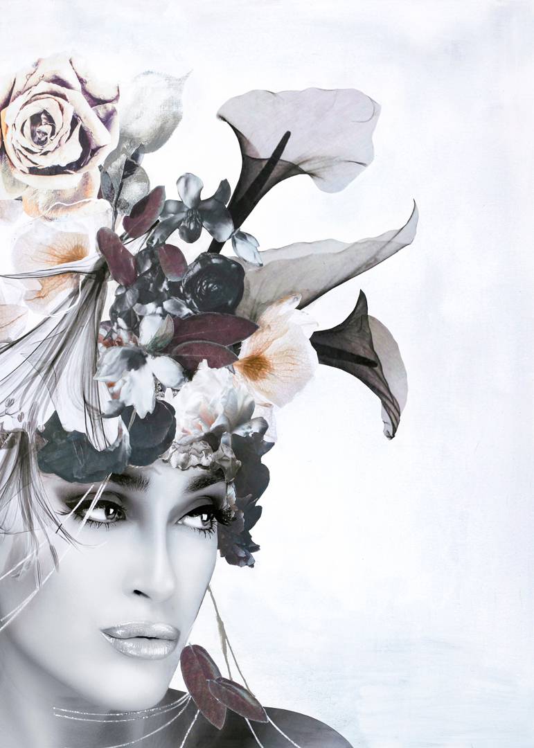 Malerifabrikken - Poster Silver Couture 3 - Vit