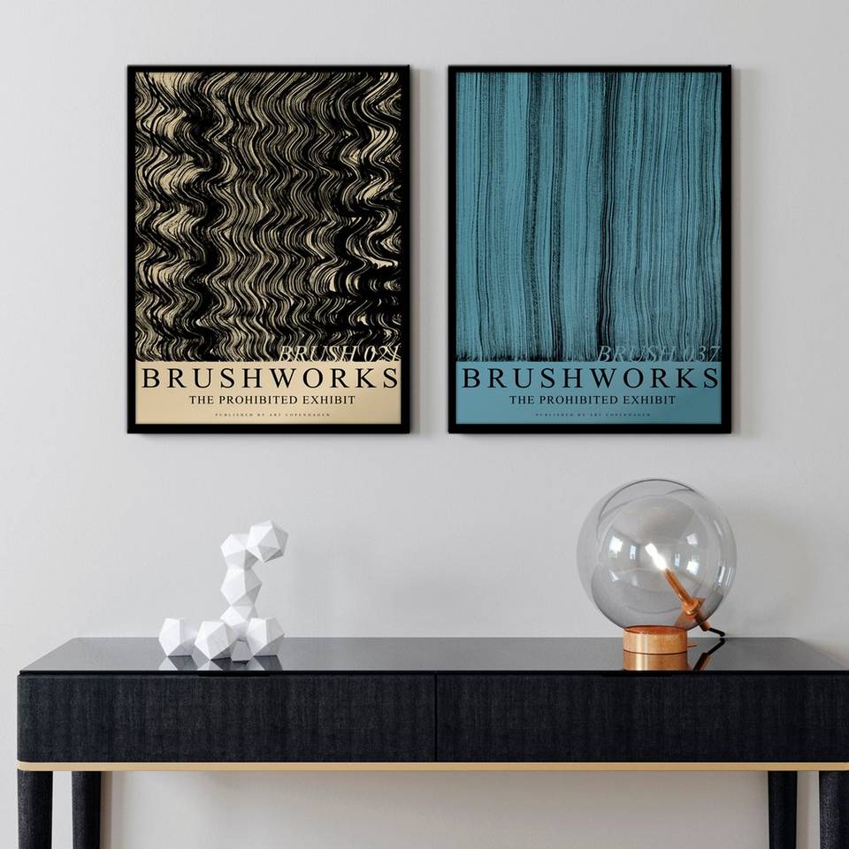 Malerifabrikken Poster Brushwork 021, svart från Malerifabrikken, bild 2