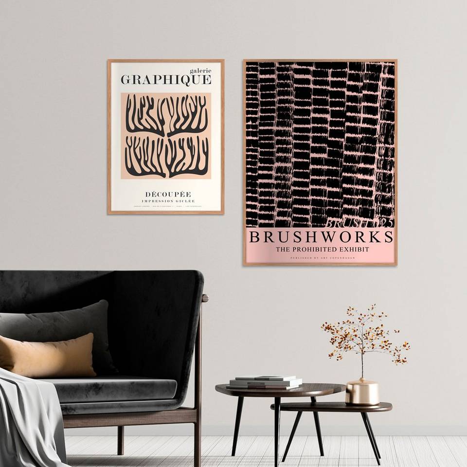 Malerifabrikken Poster Brushwork 025, rosa från Malerifabrikken, bild 2