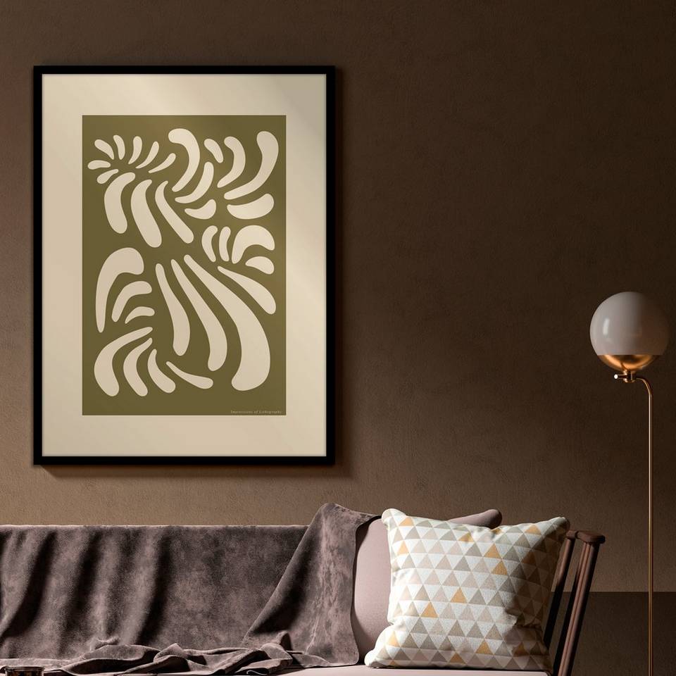 Malerifabrikken Poster Lithography 1, beige från Malerifabrikken, bild 2