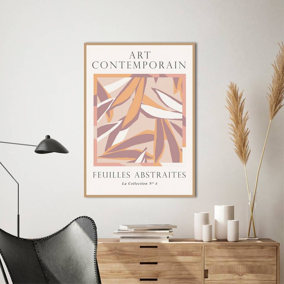 Malerifabrikken Poster Feuilles abstraites 3, beige från Malerifabrikken, bild 2
