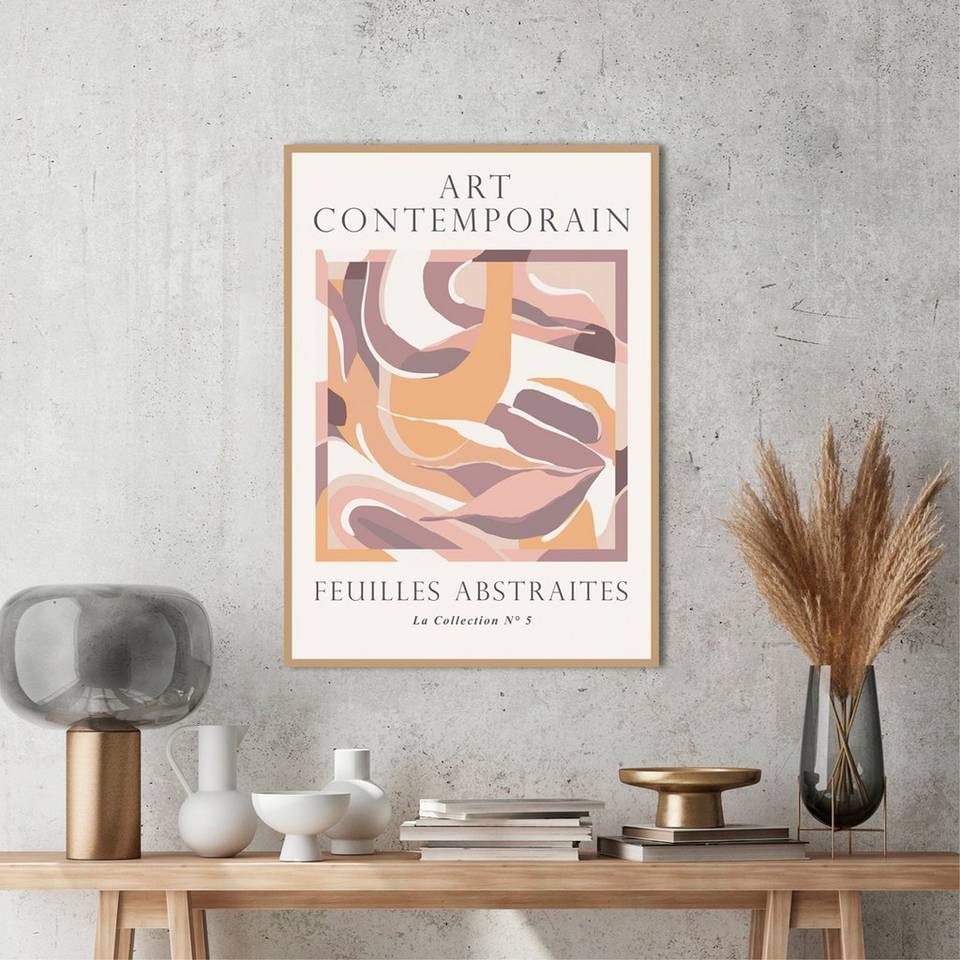 Malerifabrikken Poster Feuilles abstraites 4, beige från Malerifabrikken, bild 2